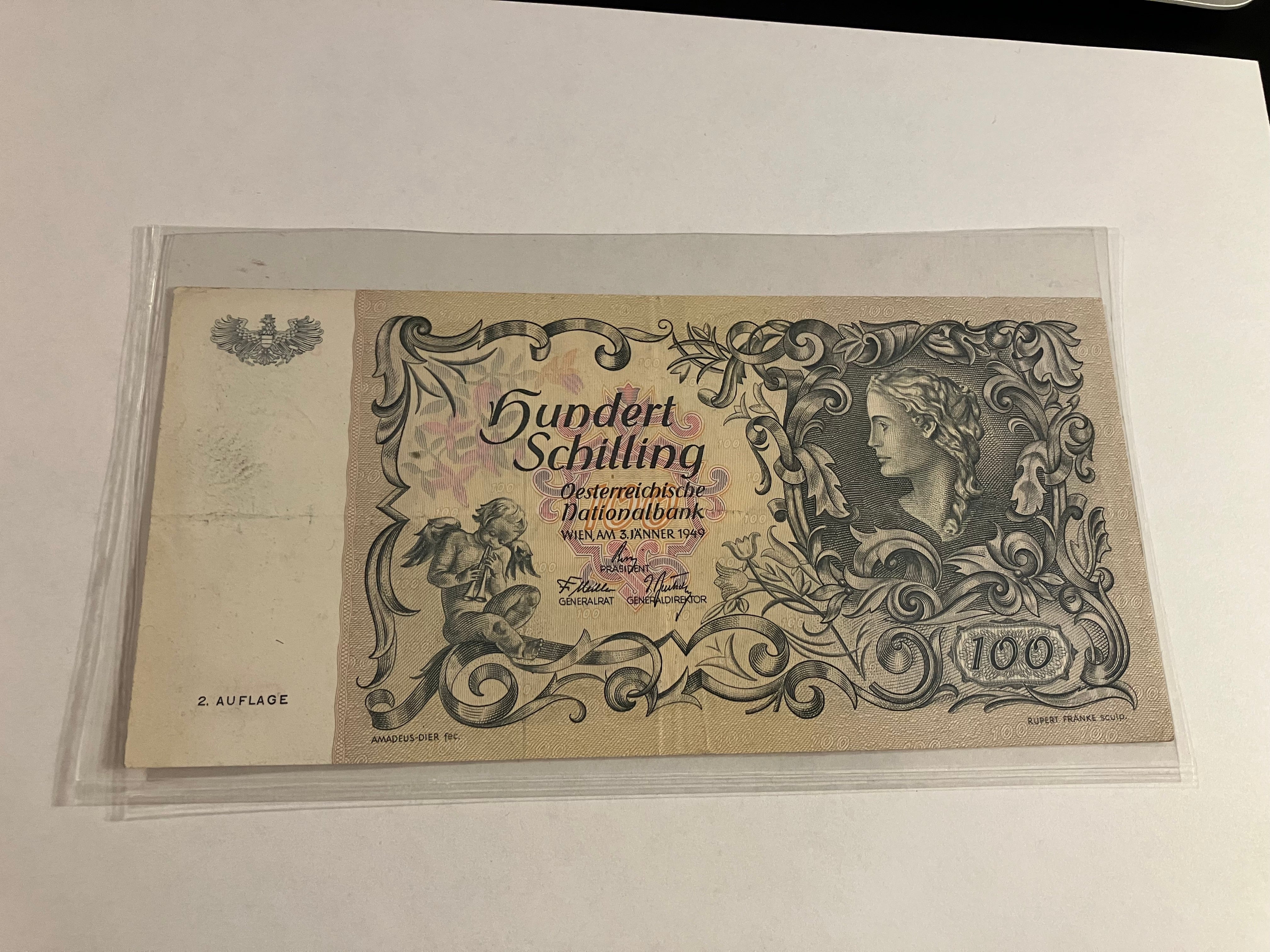 100 Schilling Austria 1949