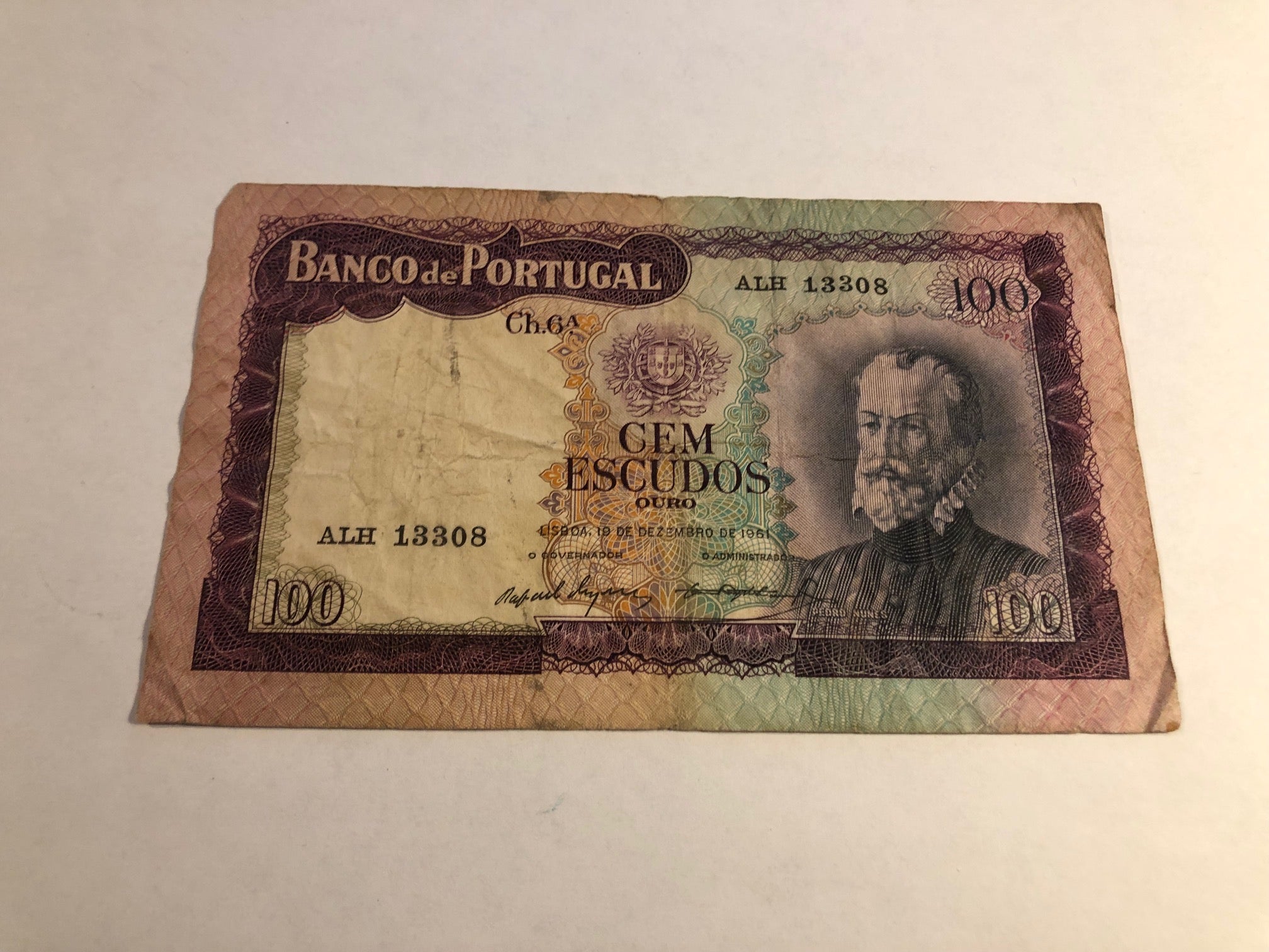 100 escudos 1961 Portugal