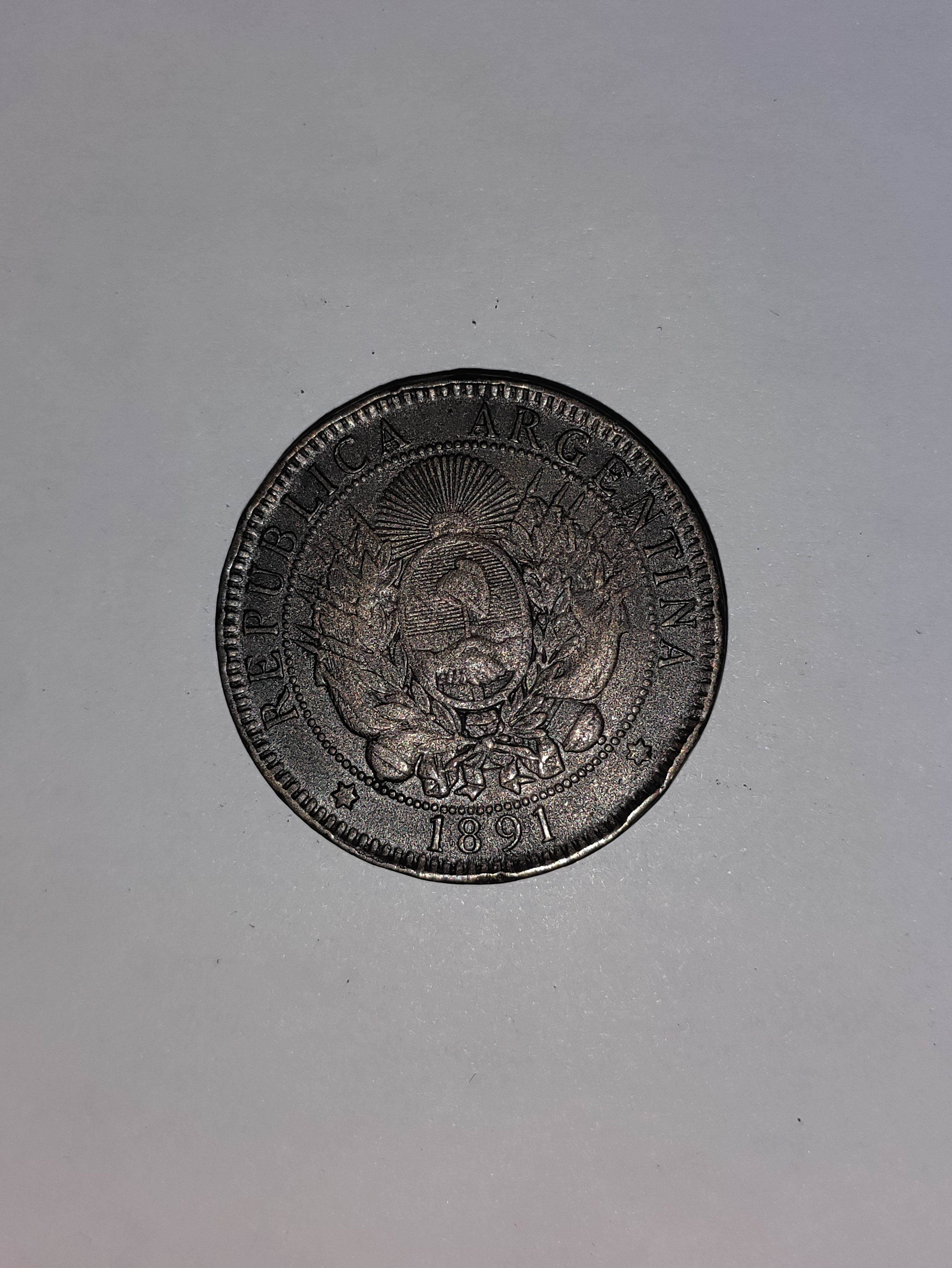 2 Centavos Argentina 1891