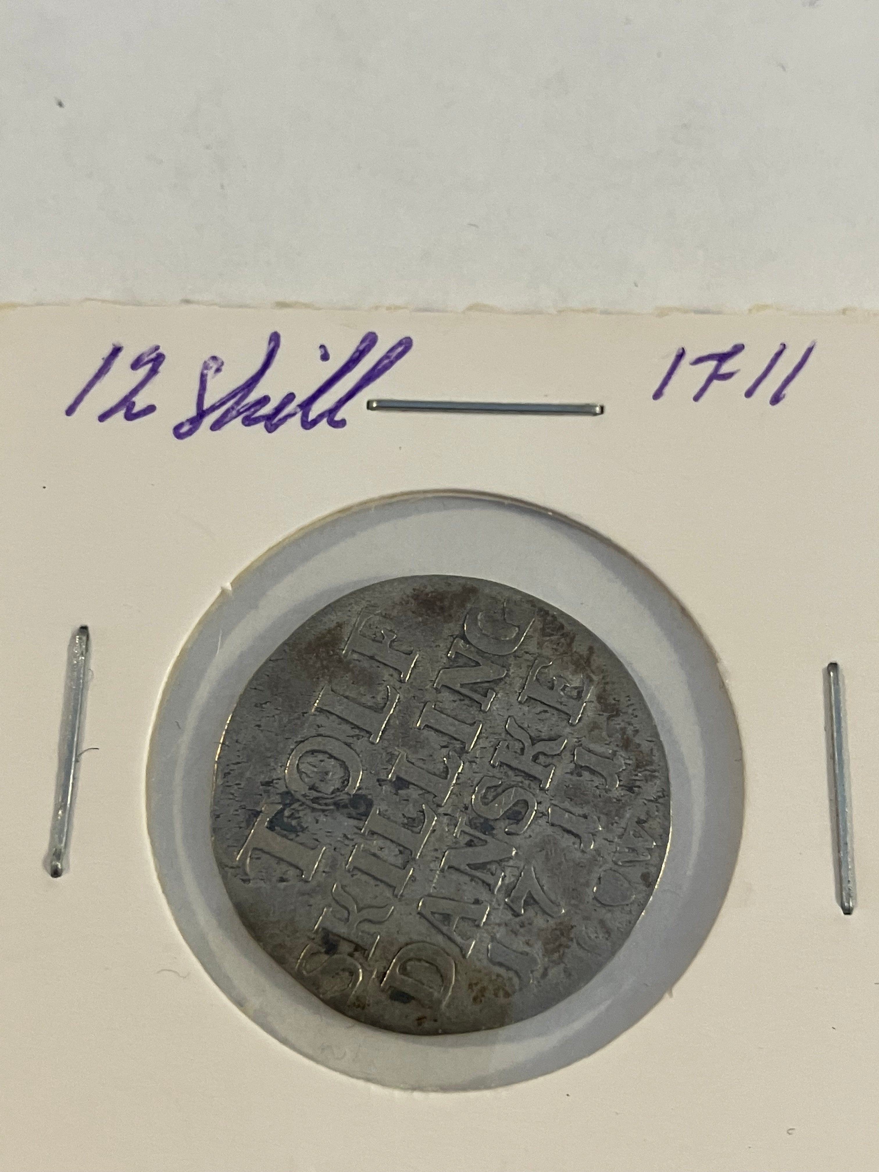 12 skilling 1711 Denmark
