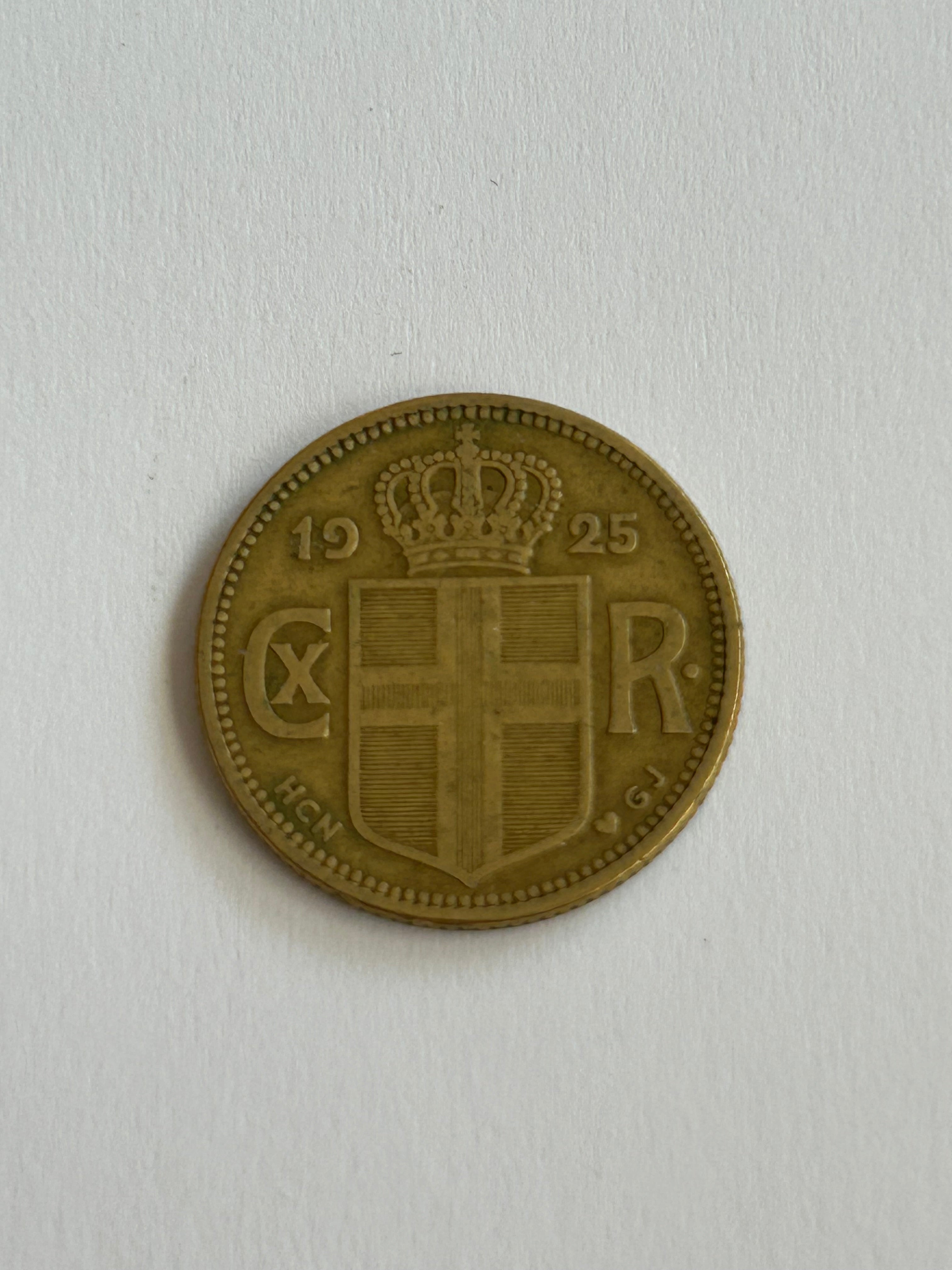 1 Krona Iceland 1925