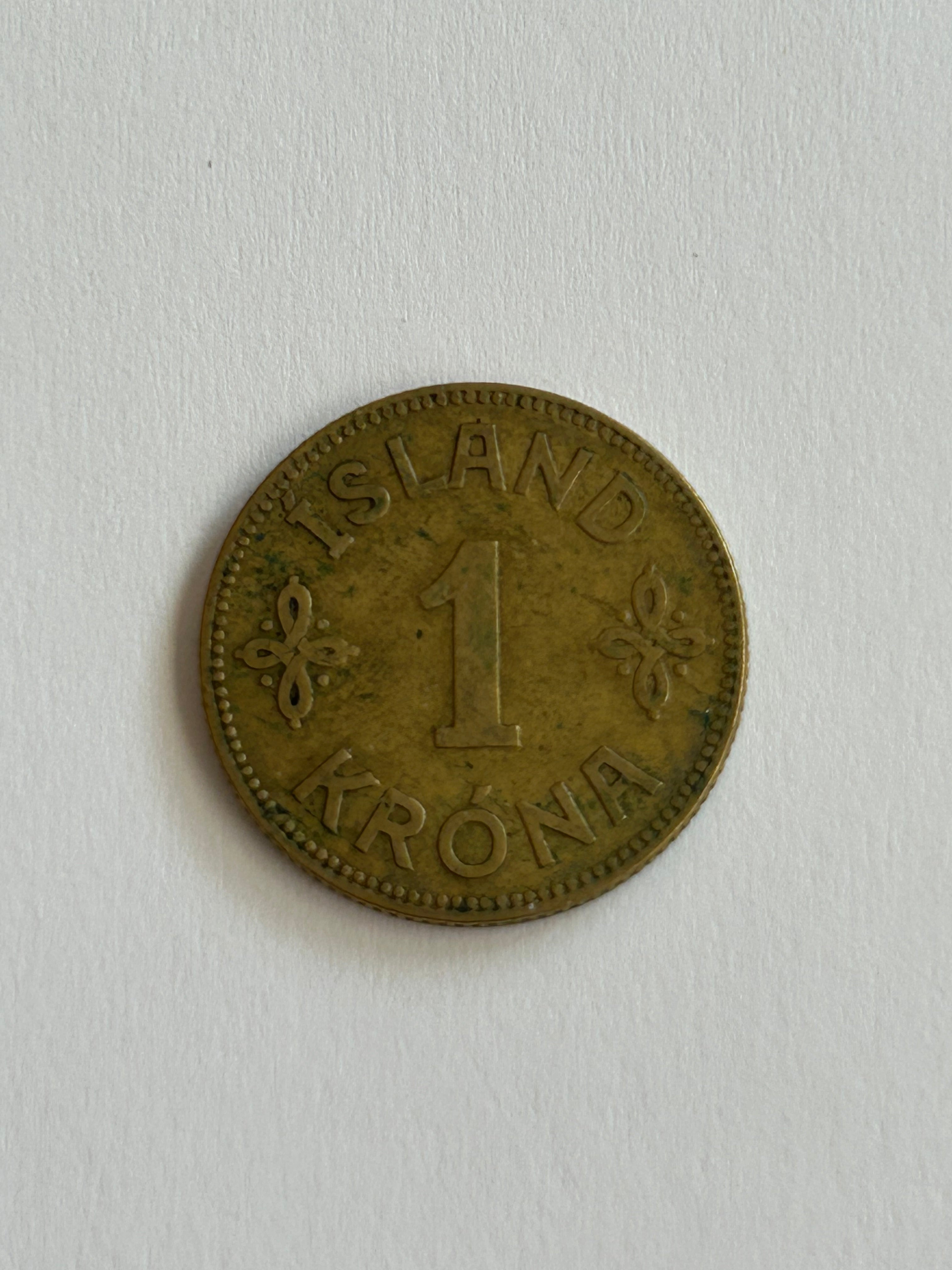 1 Krona Iceland 1929