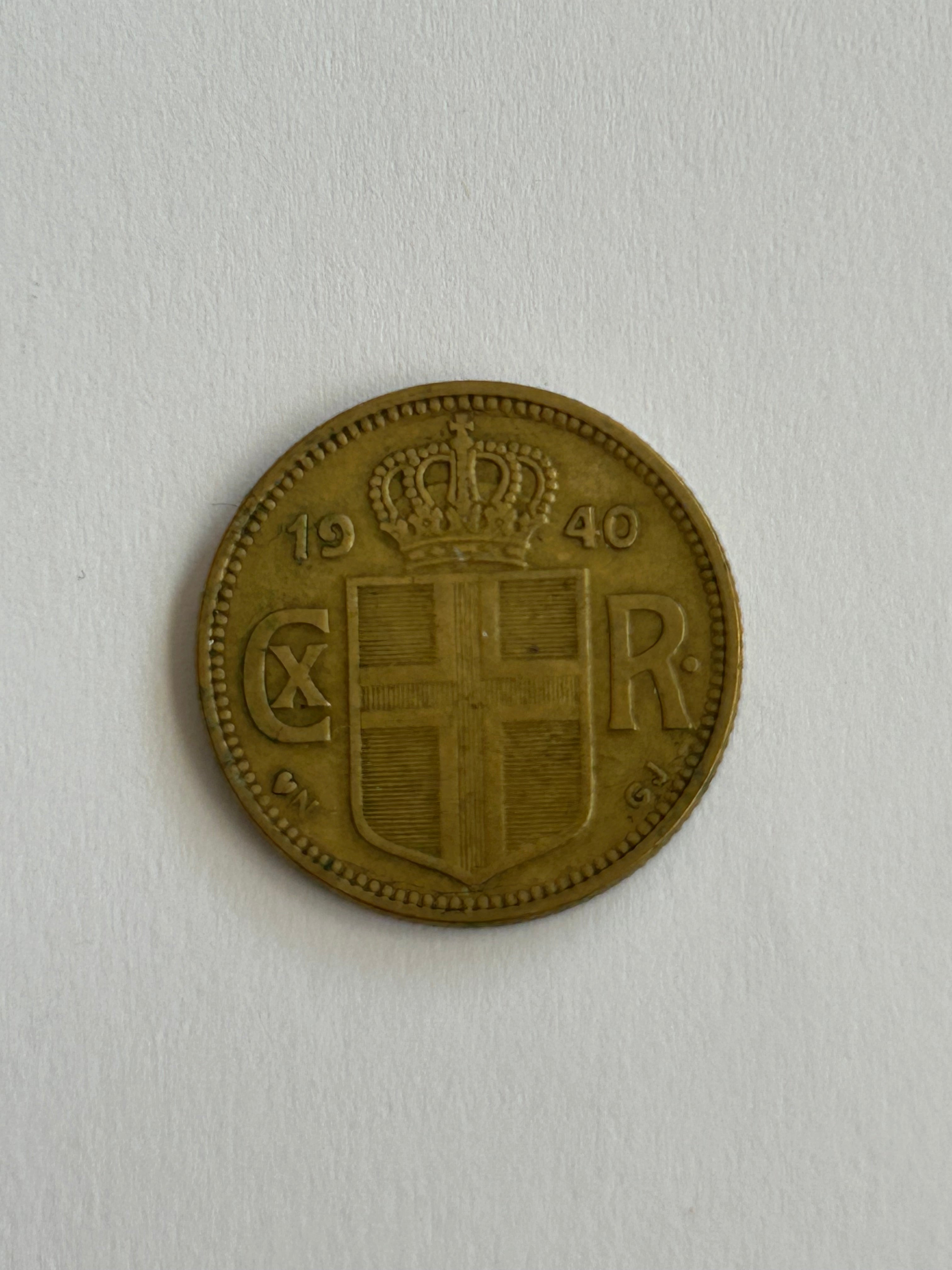 1 Krona Iceland 1940