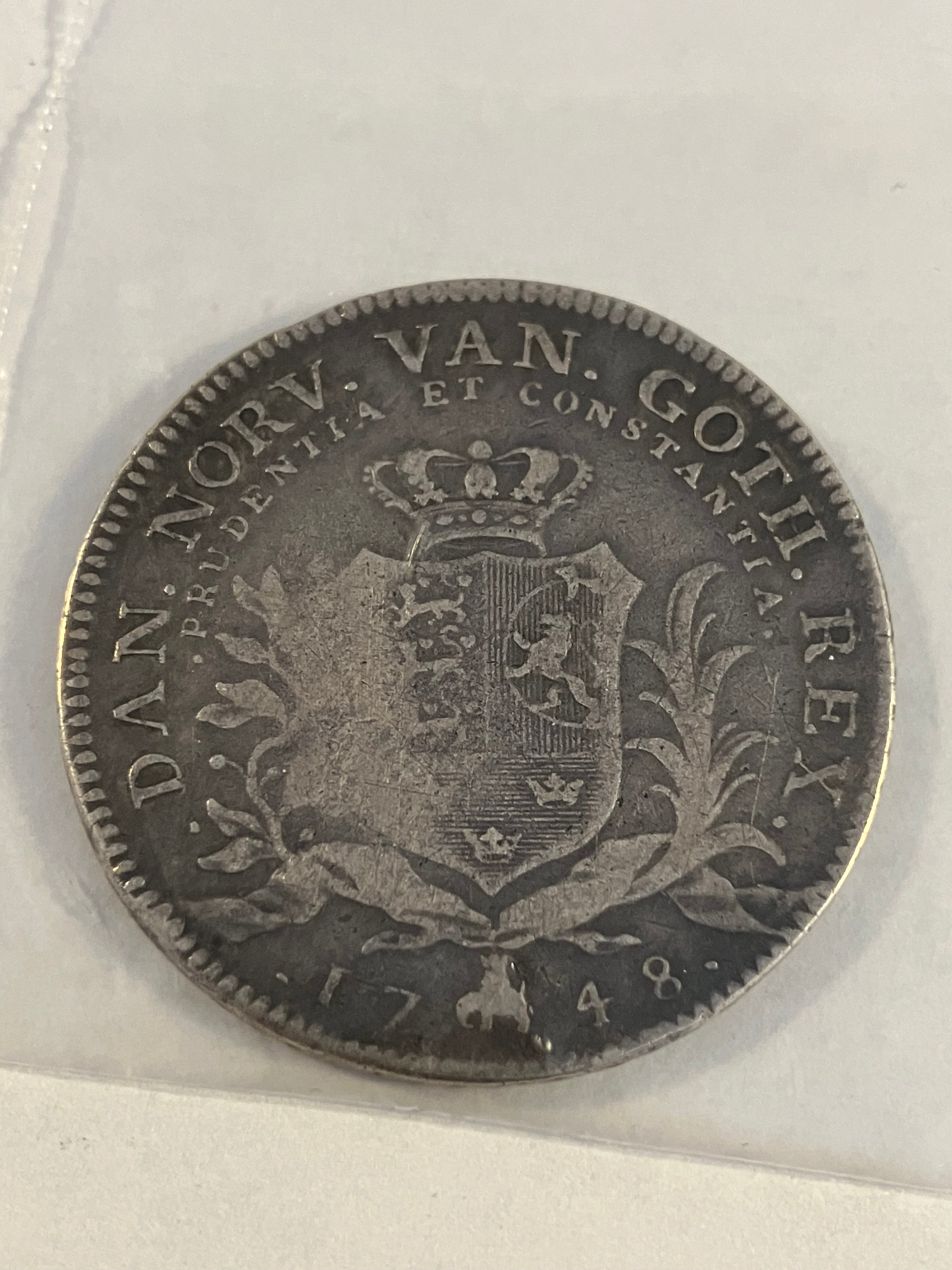 1 Krone 1748 Denmark