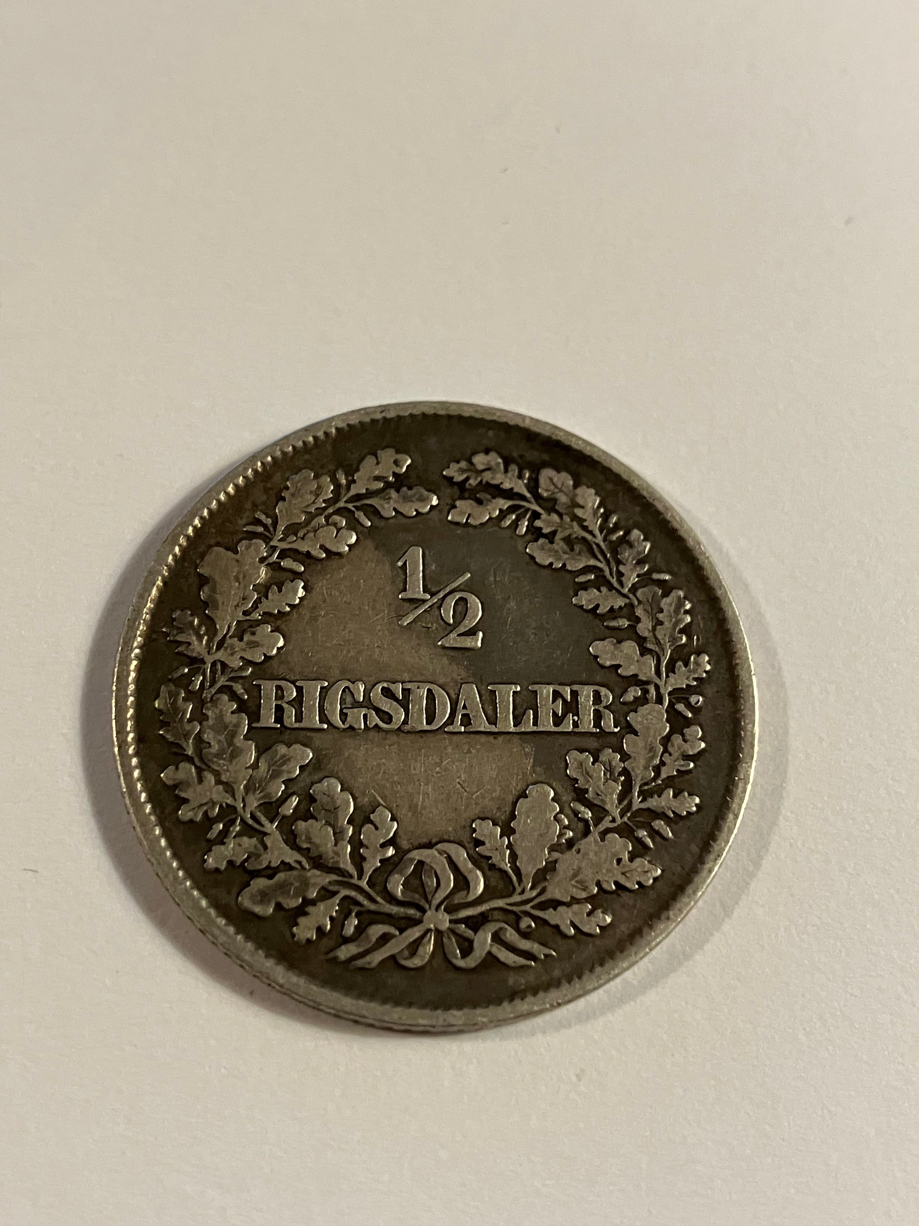 1/2 rigsdaler 1855 VS