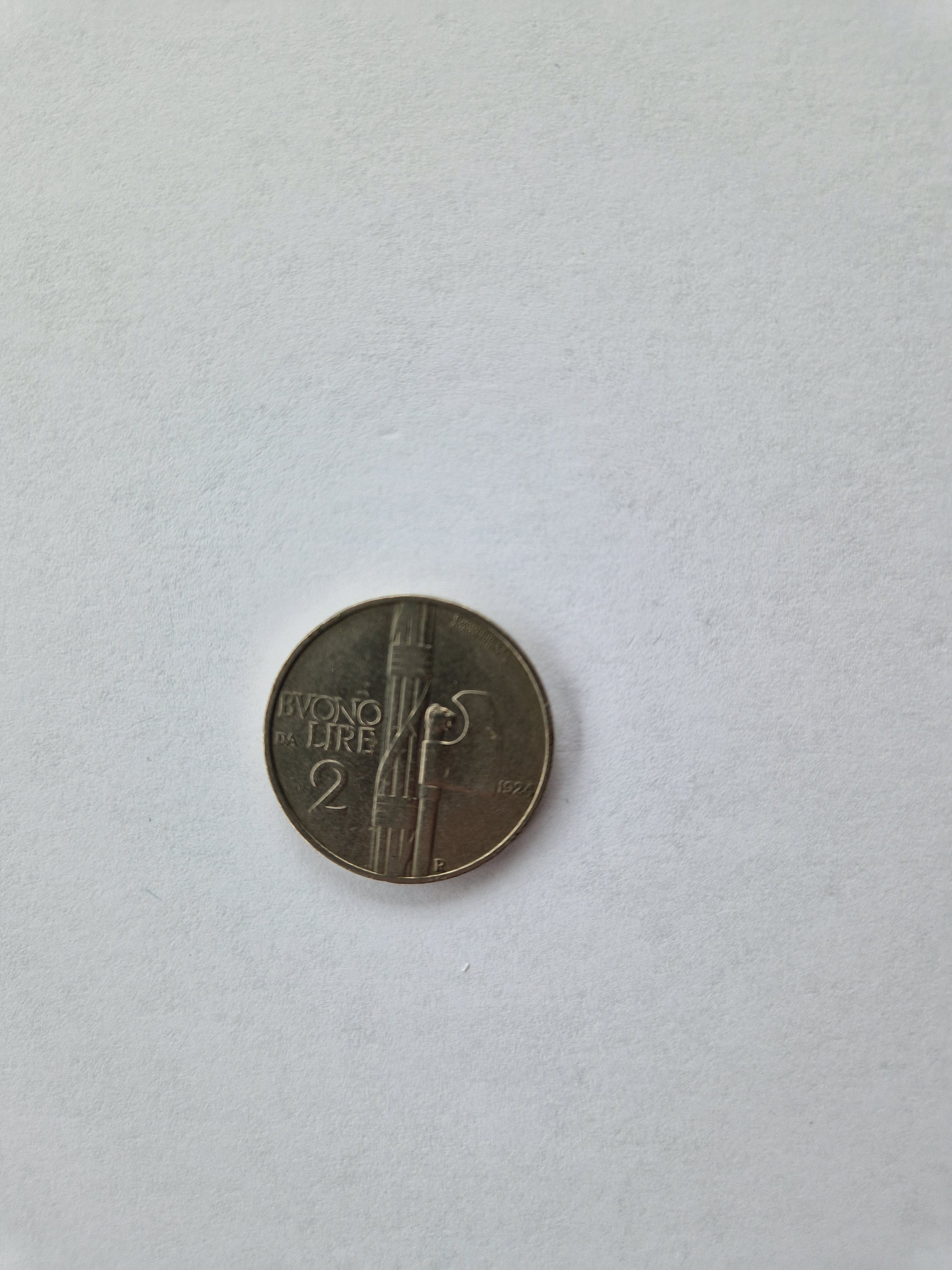2 Lire - Victor Emmanuel III Italy 1924