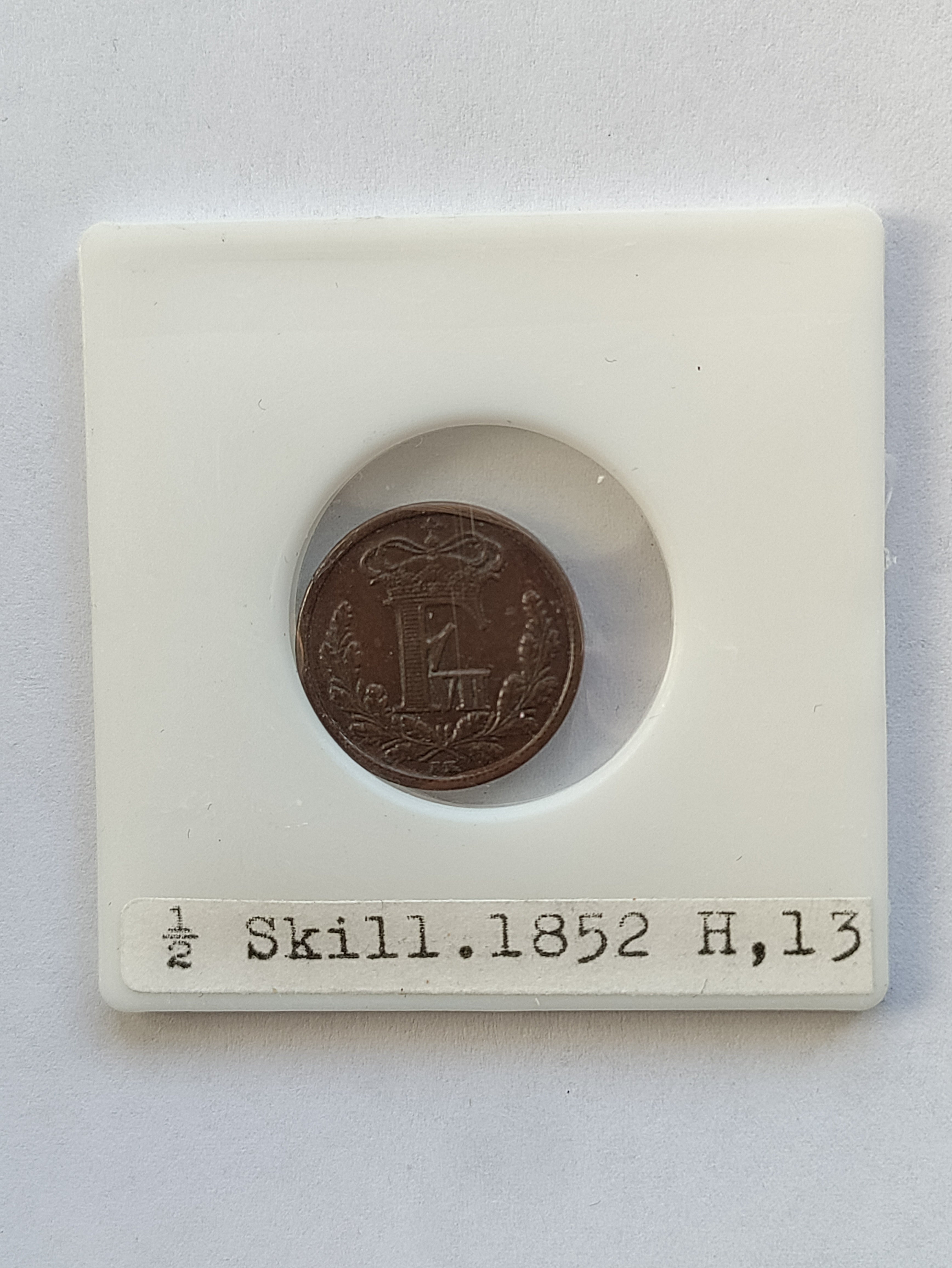 1/2 Skilling 1852
