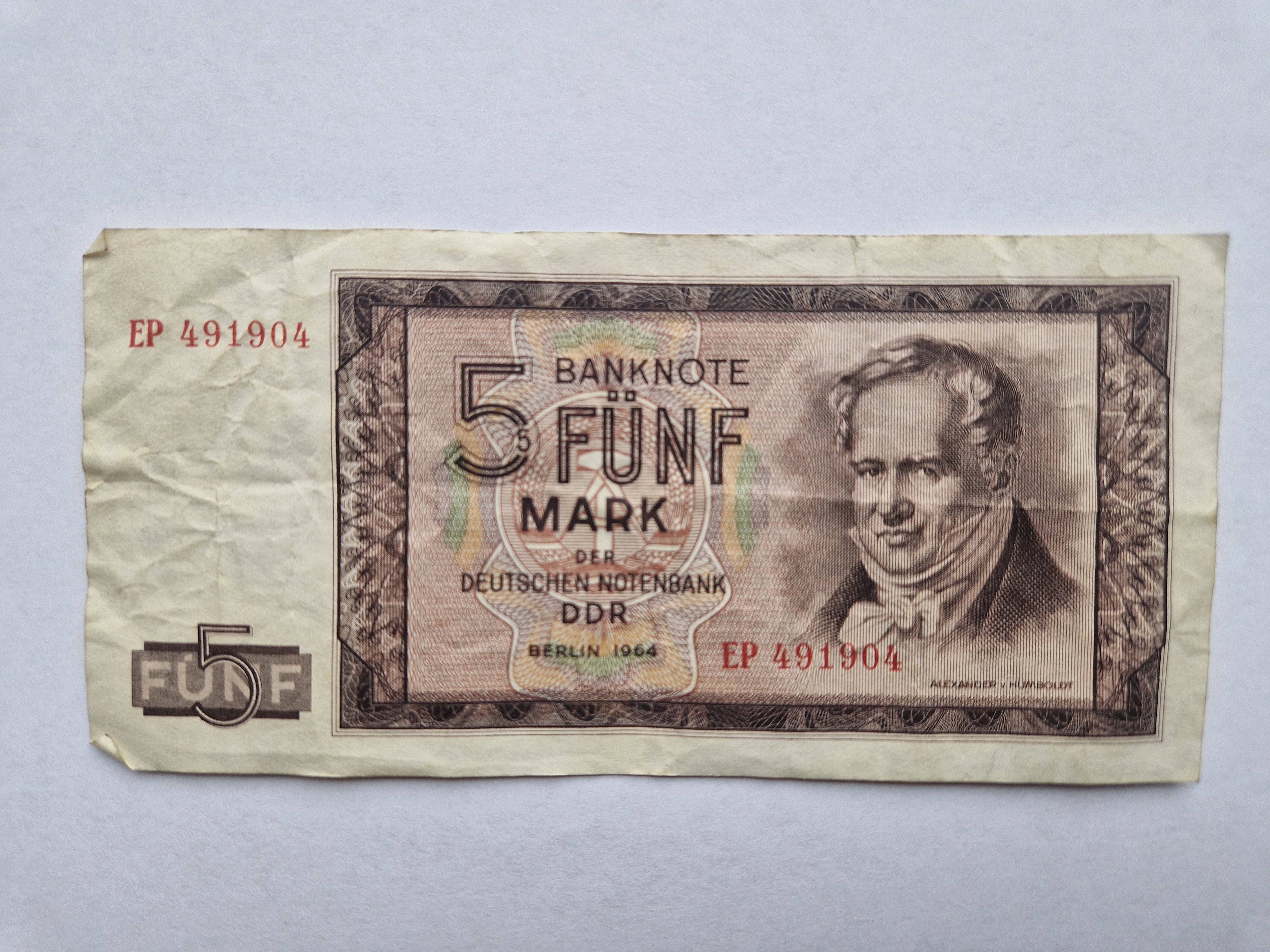 5 Mark DDR 1964 Germany