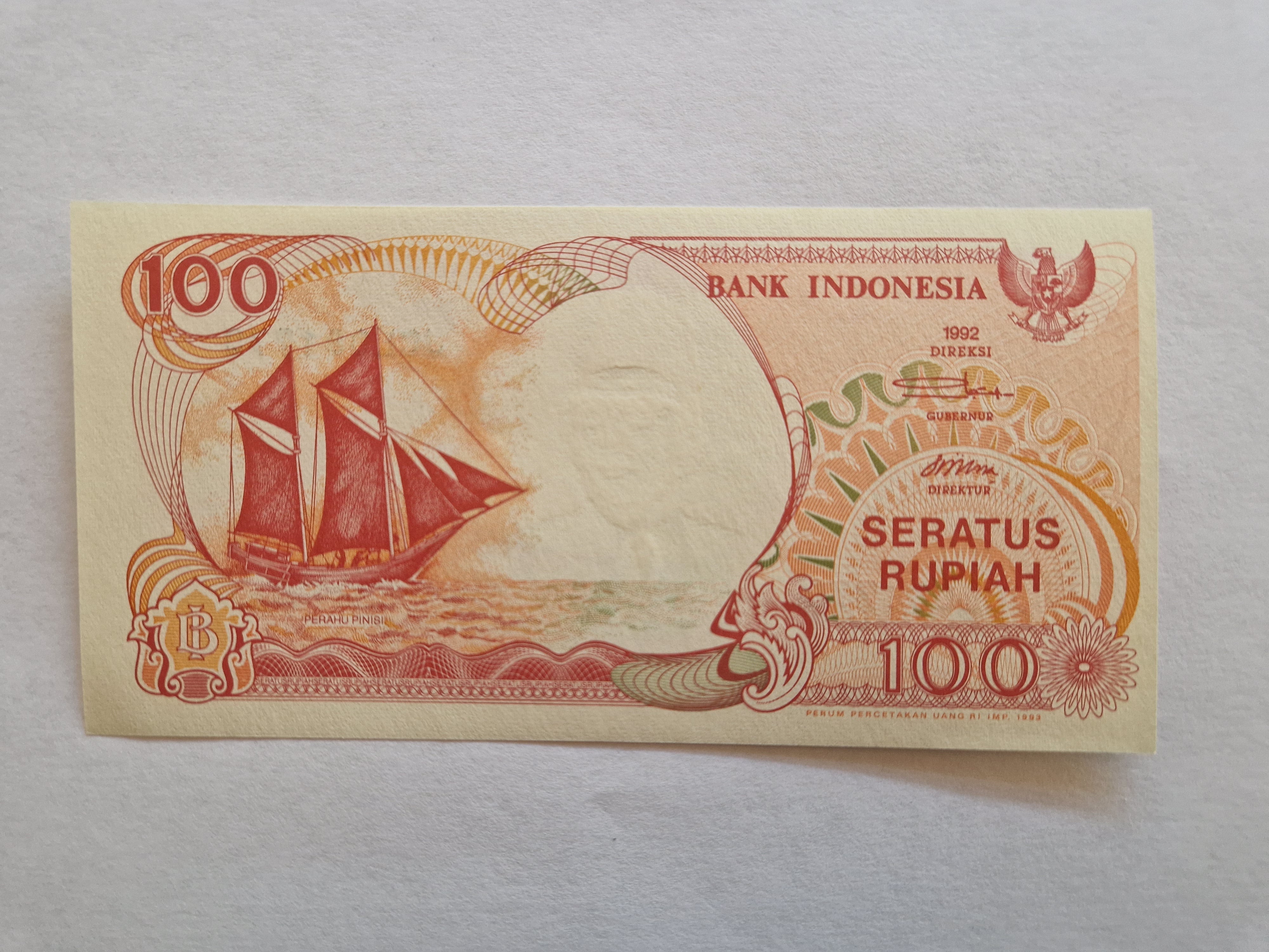 100 Rupiah Indonesia 1992