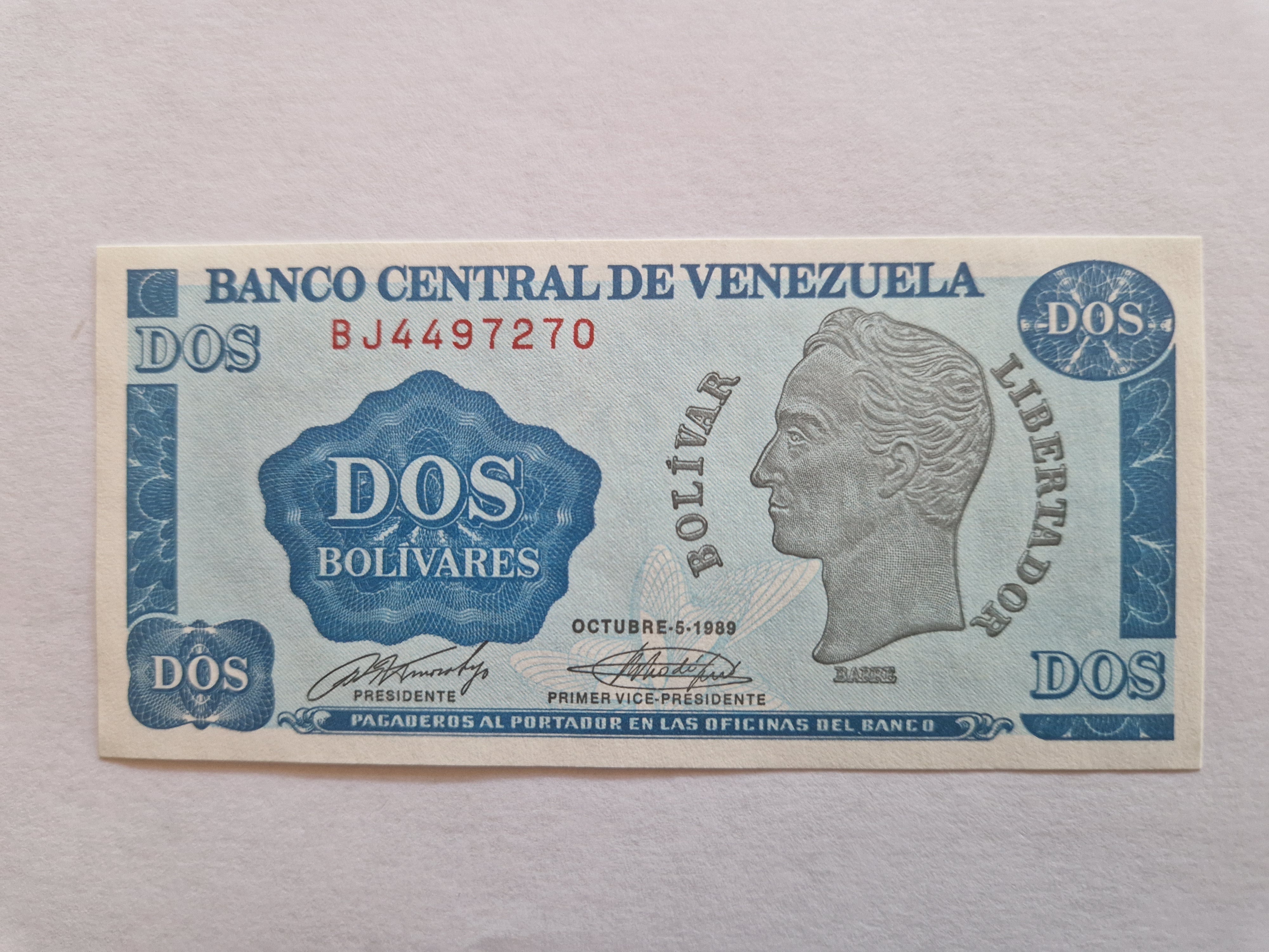 Dos Bolivares 1989 Venezuela