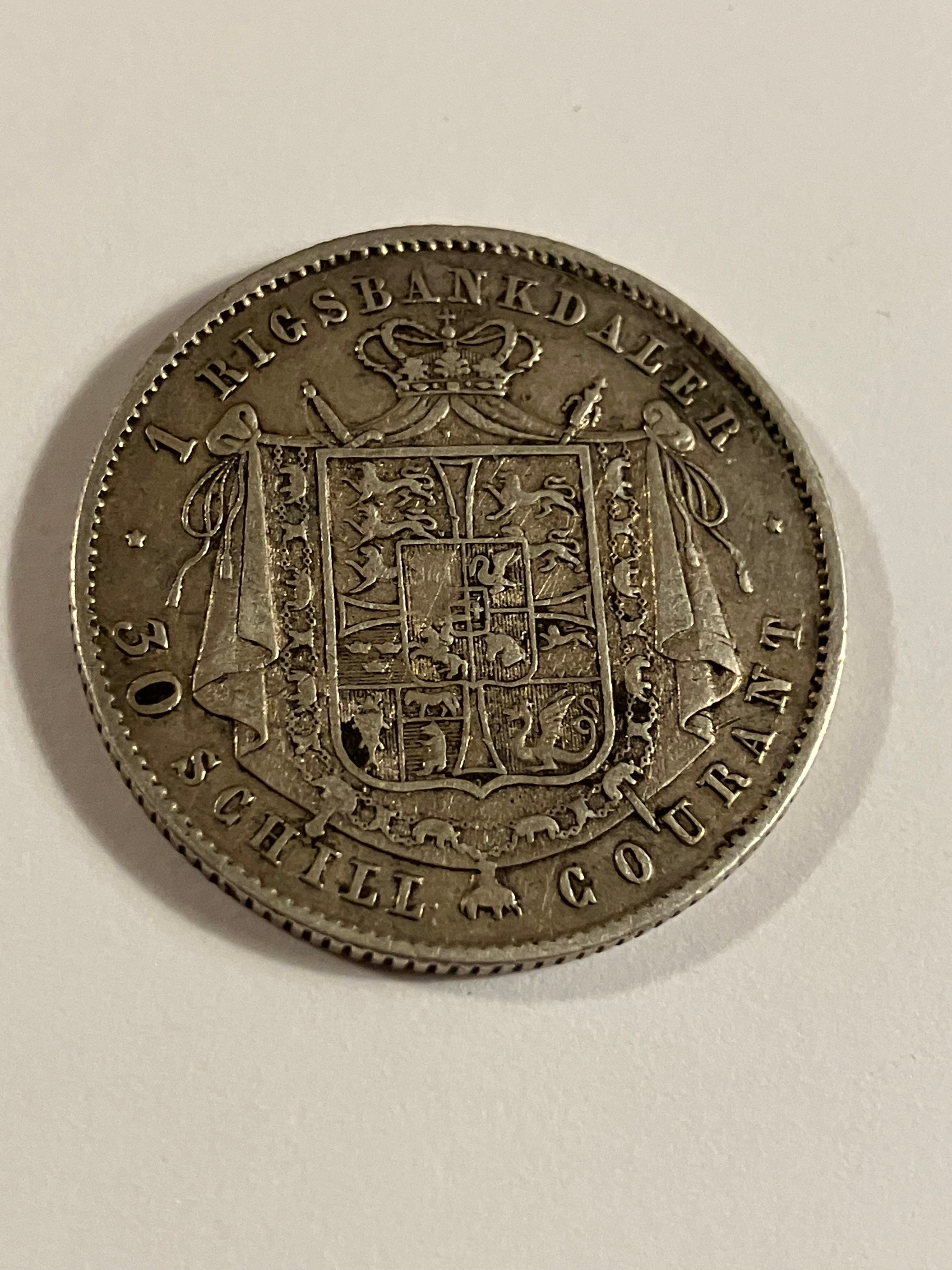 1 rigsbankdaler 1848 VS Denmark
