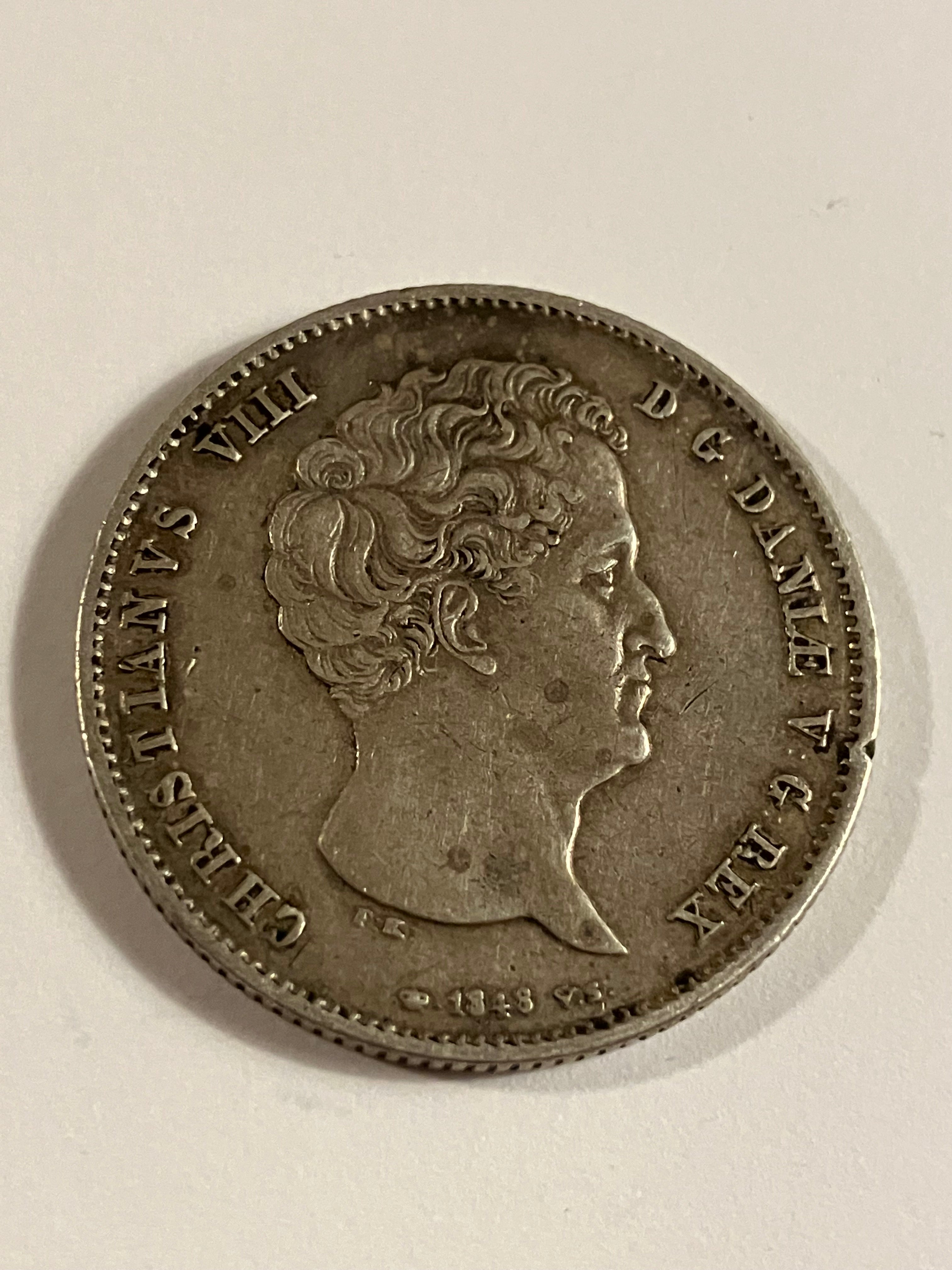1 rigsbankdaler 1848 VS Denmark