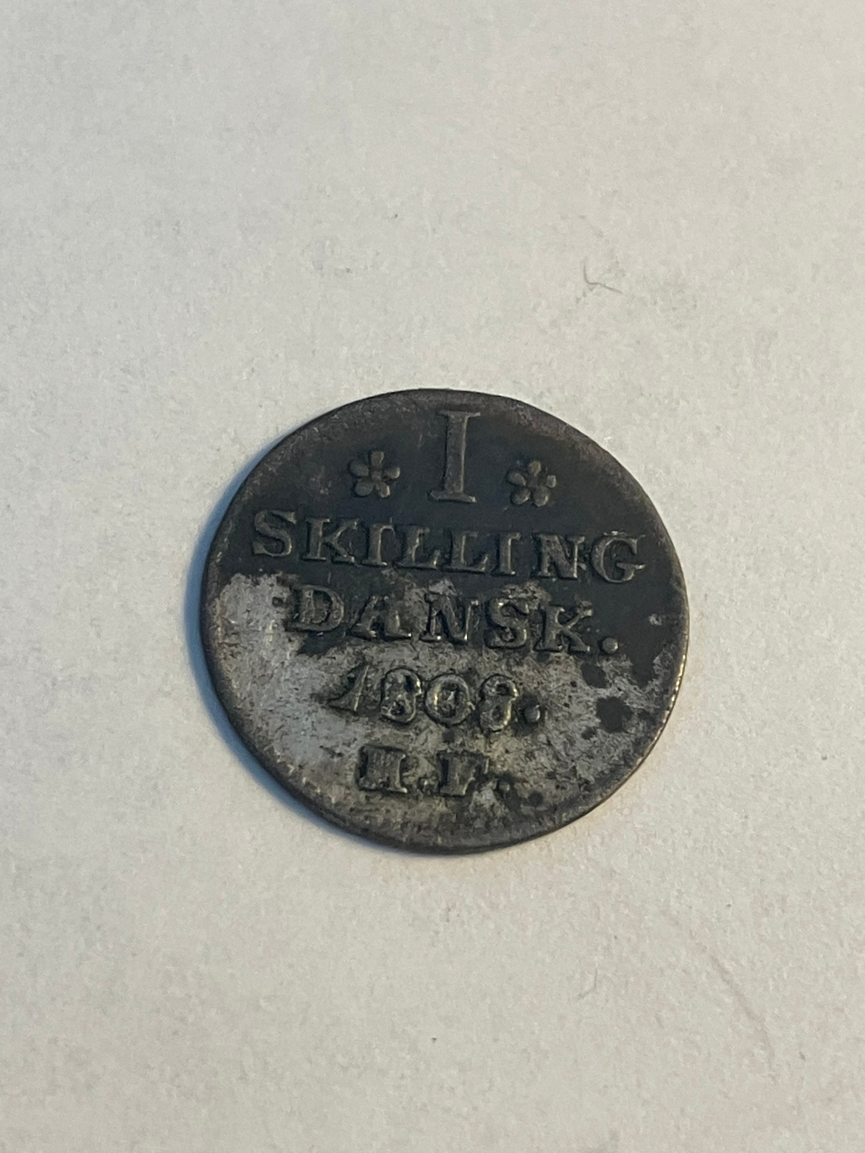 1 skilling 1808 Denmark