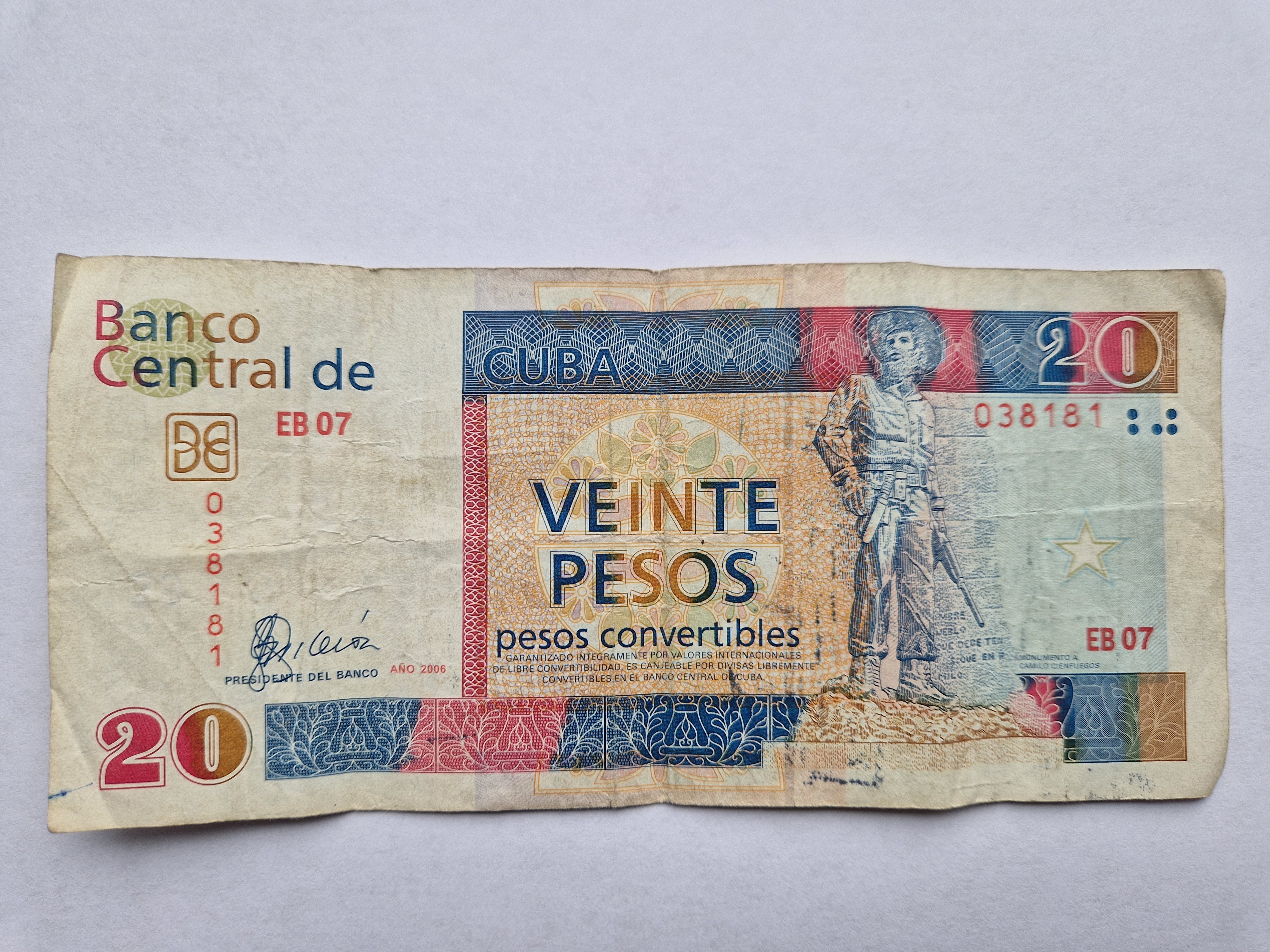 20 Pesos Cuba 2006