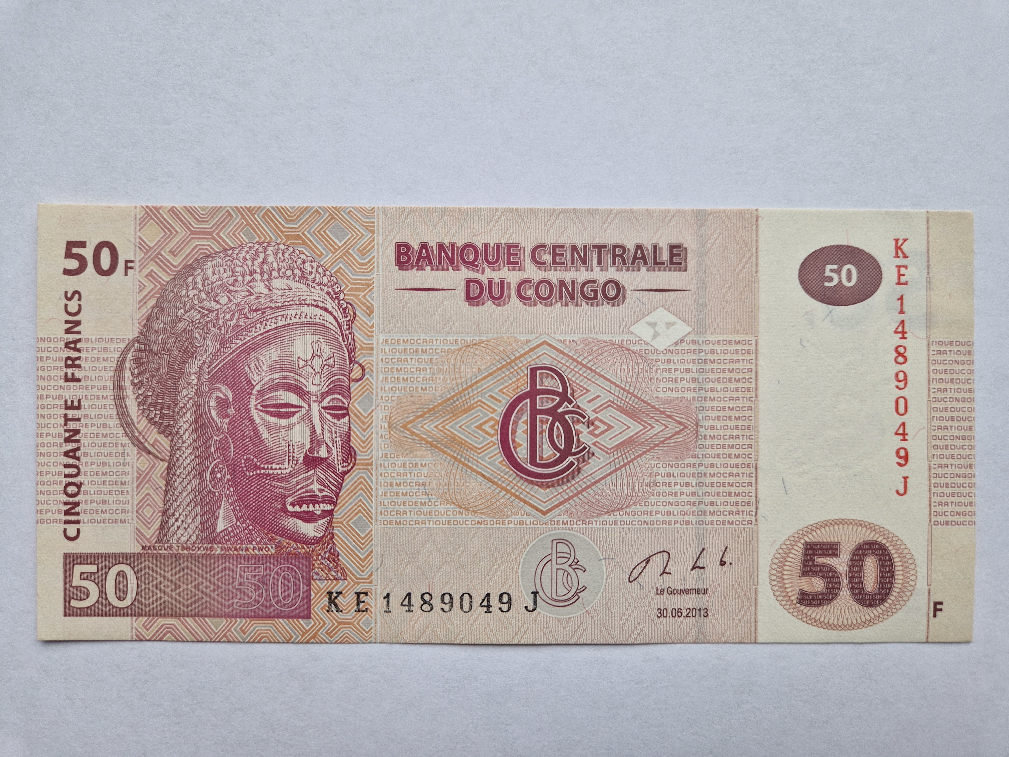 50 Francs Congo 2013