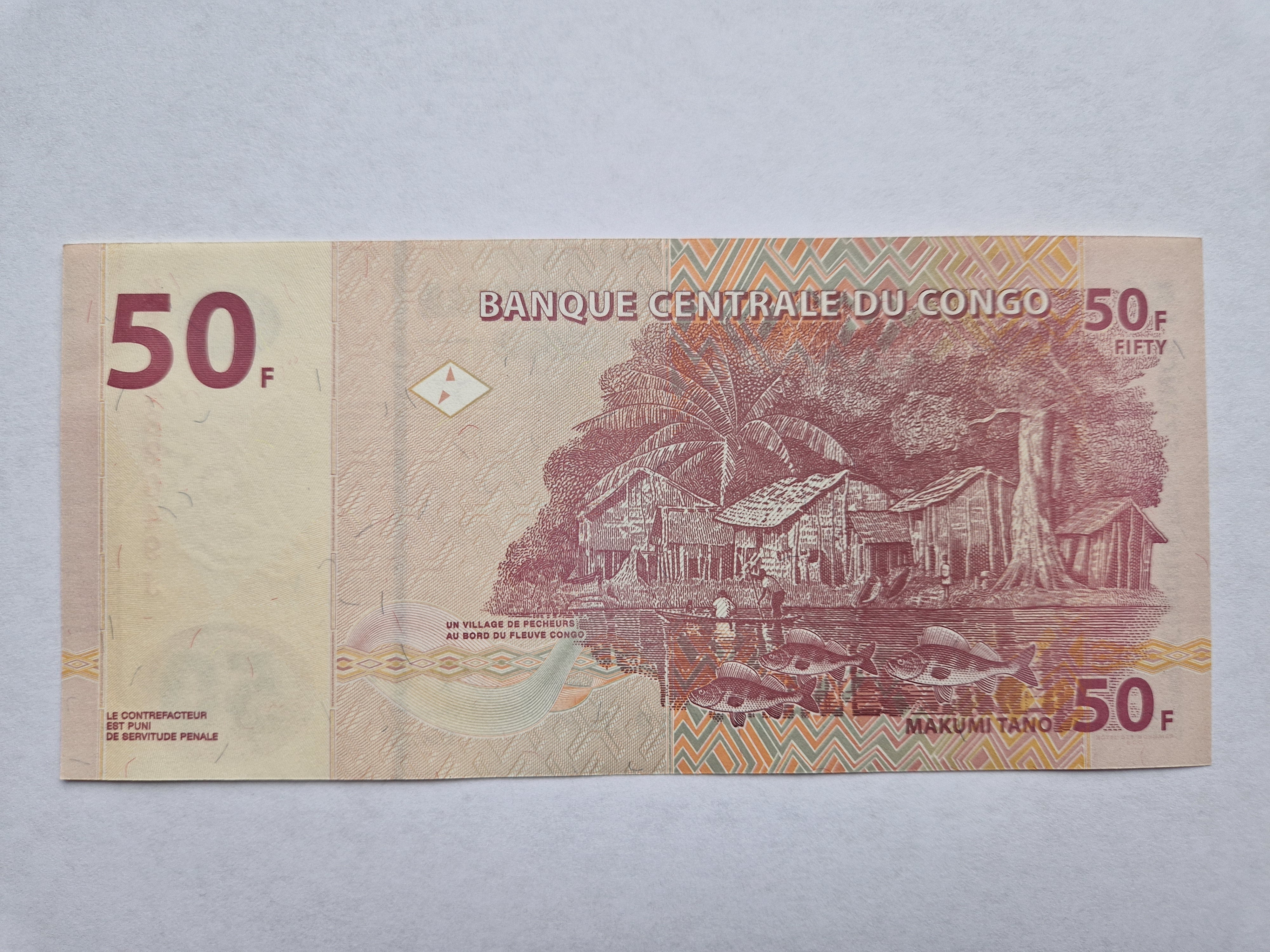 50 Francs Congo 2013