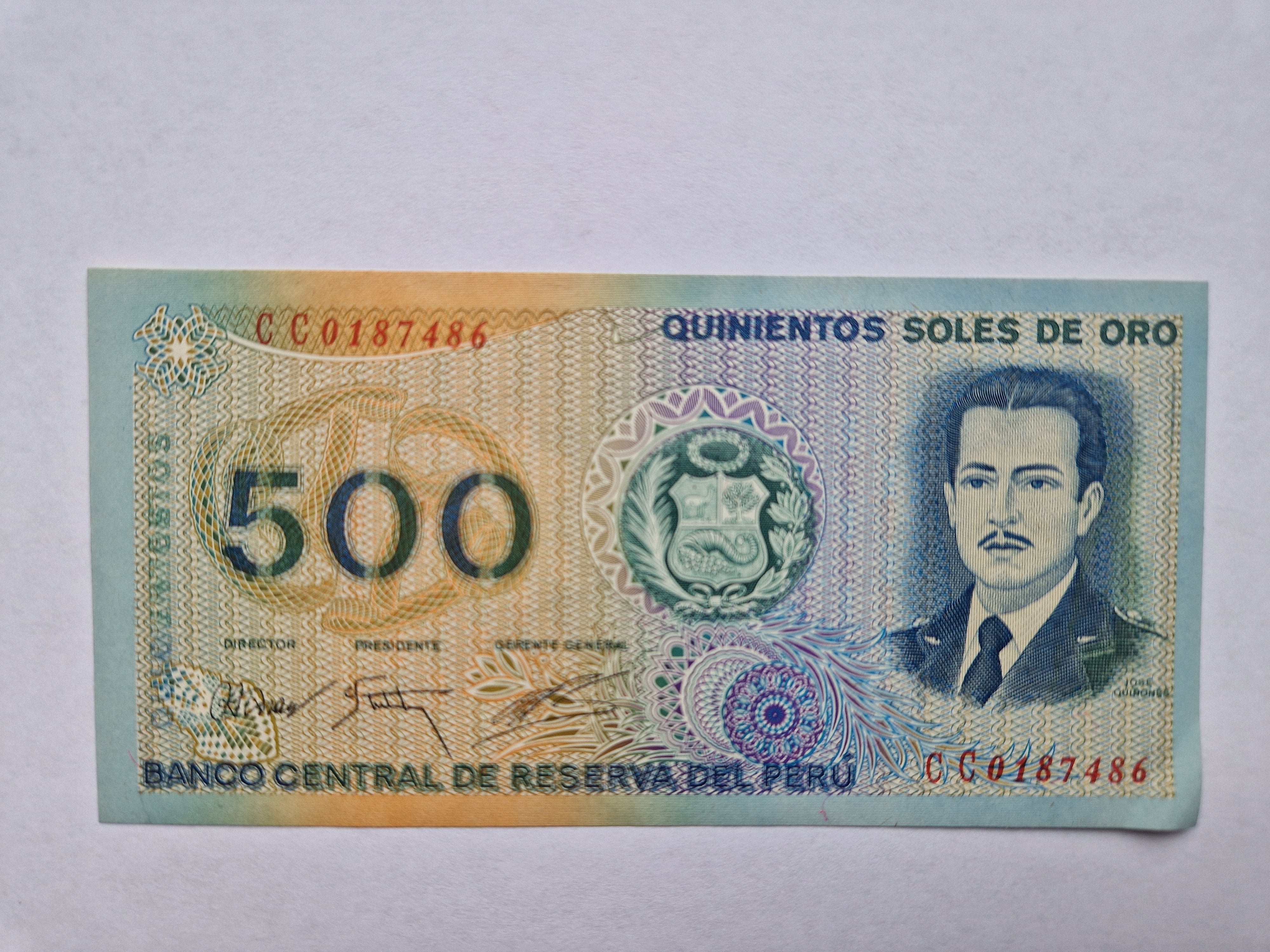 500 Soles De Oro Peru