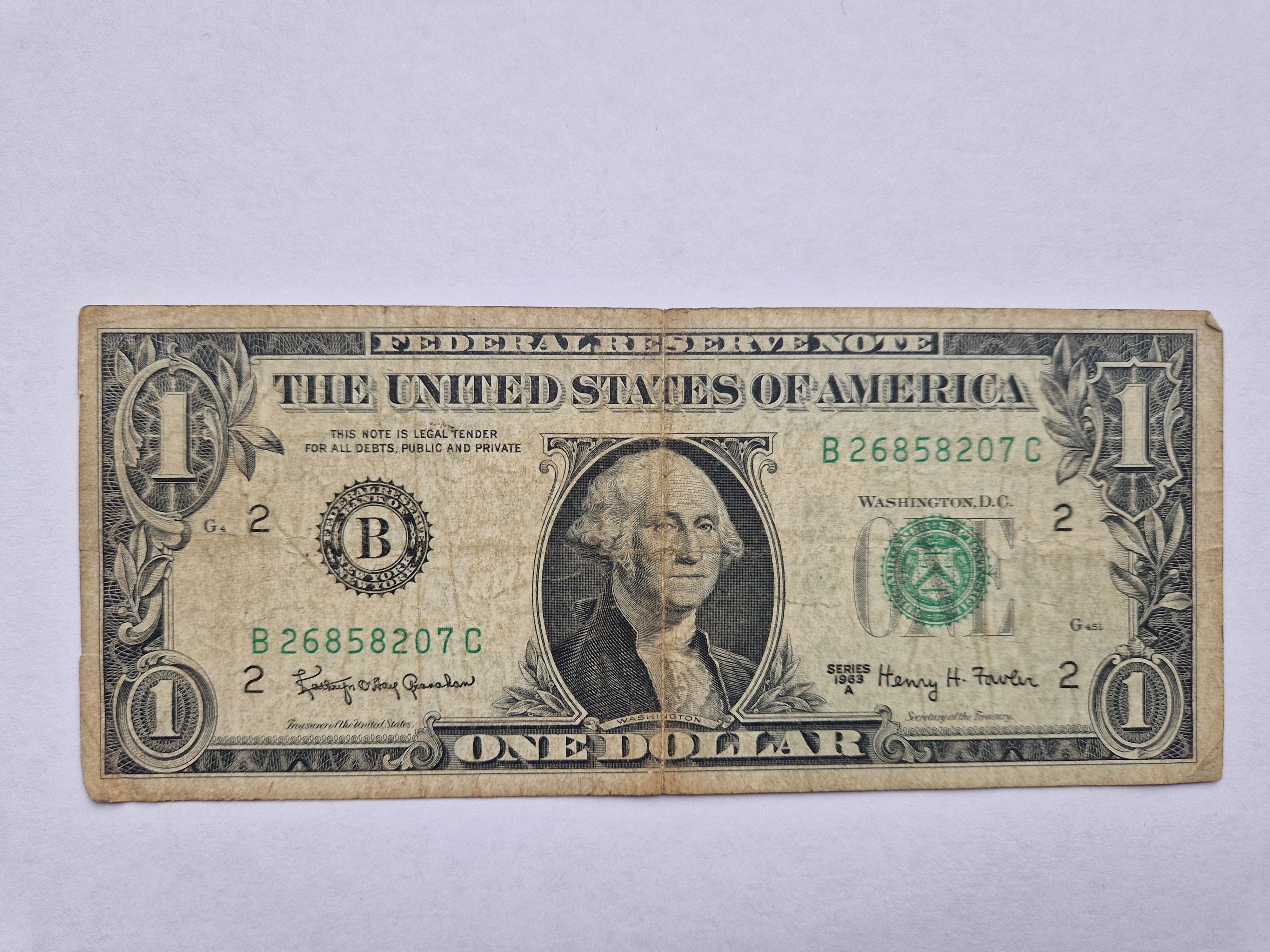 One Dollar 1963A USA