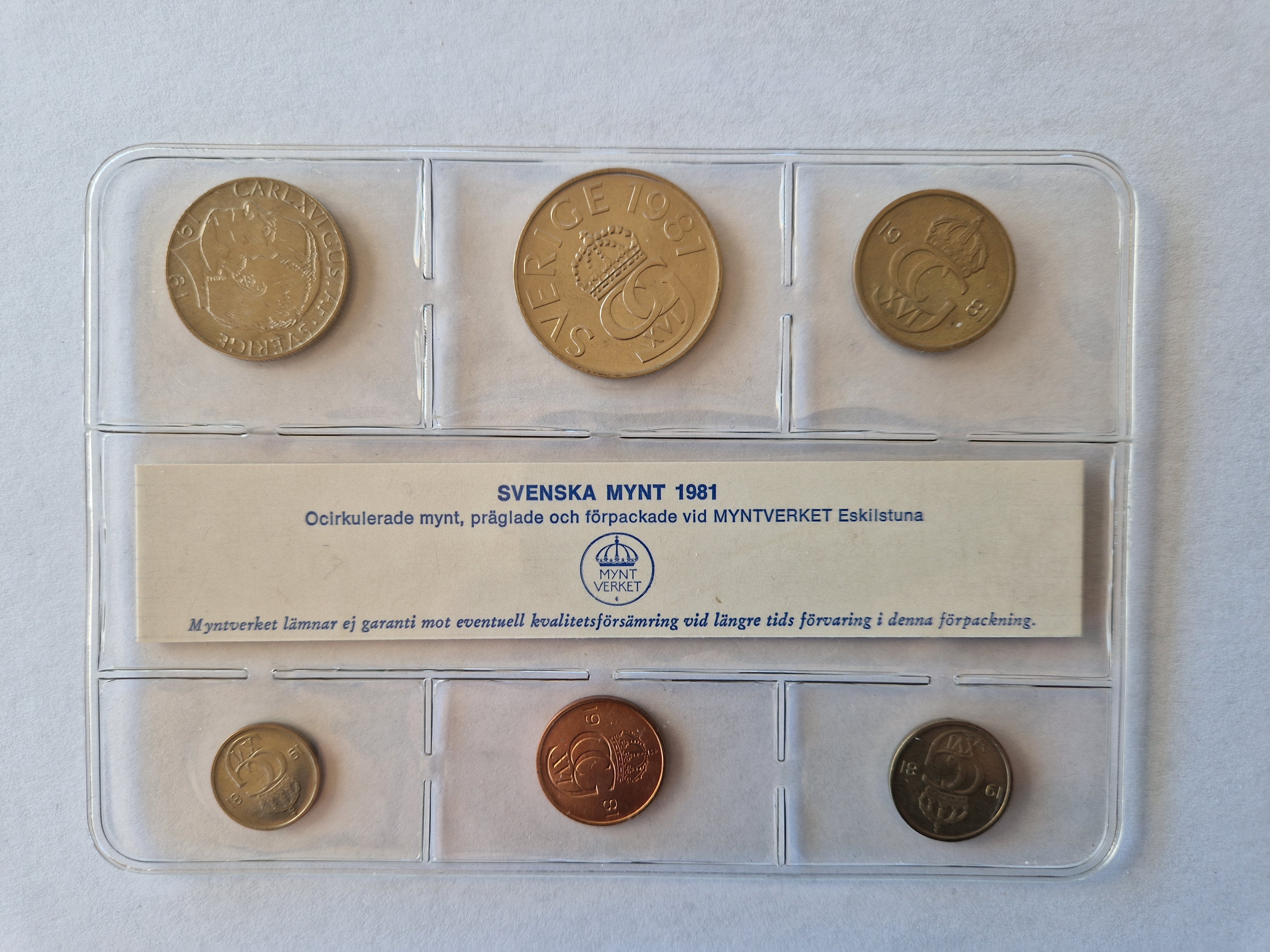 Sweden Coin Set 1981