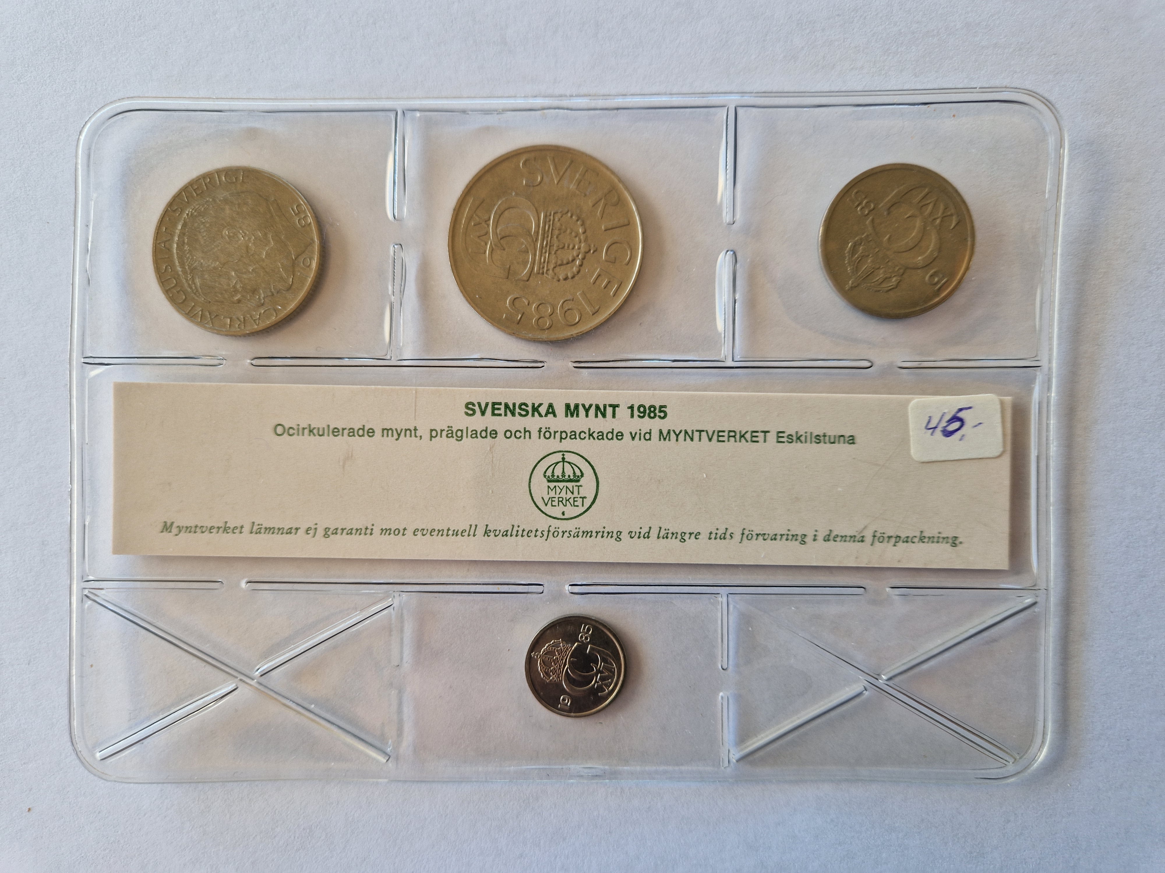 Sweden Coin Set 1985