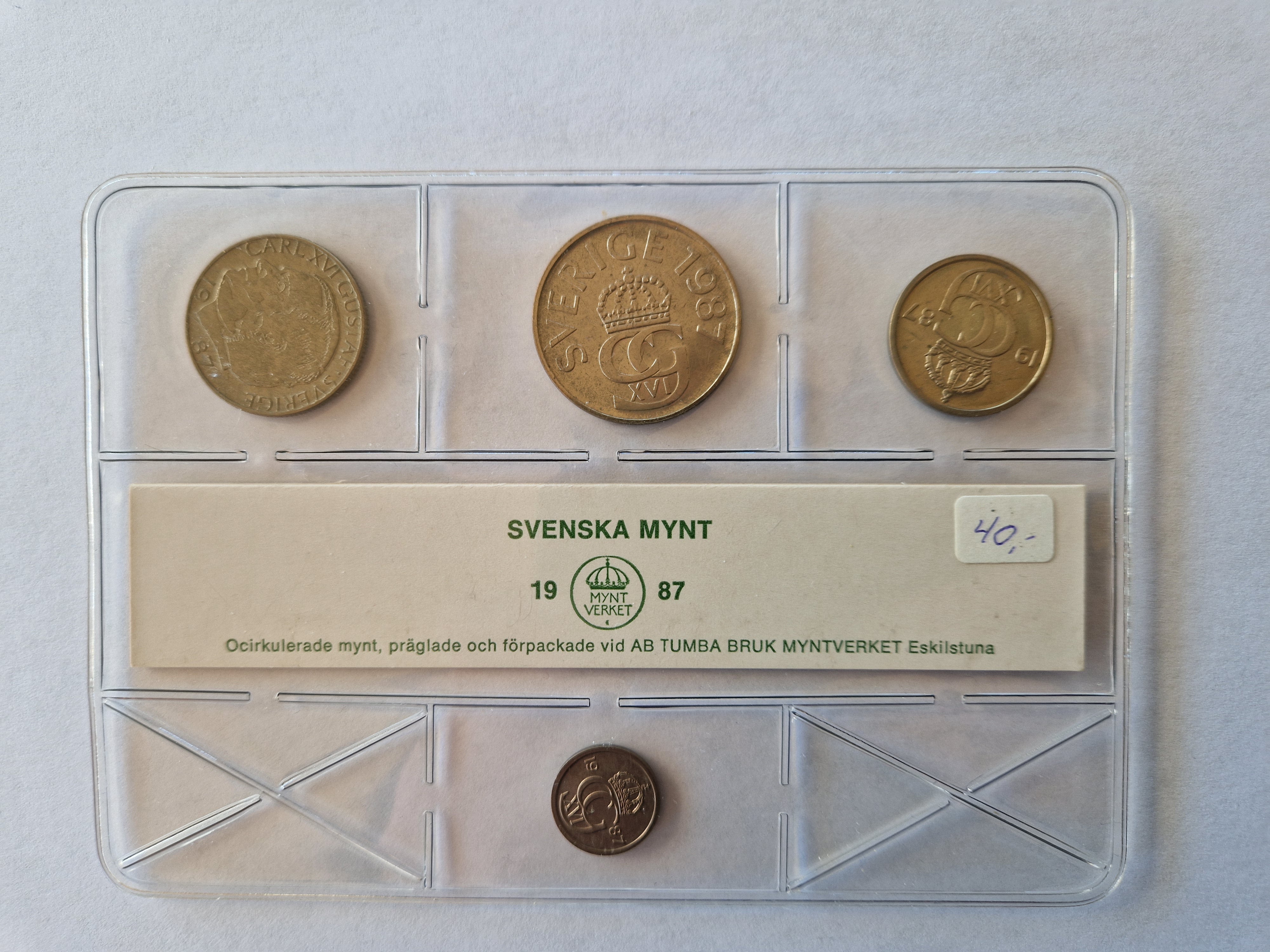 Sweden Coin Set 1987