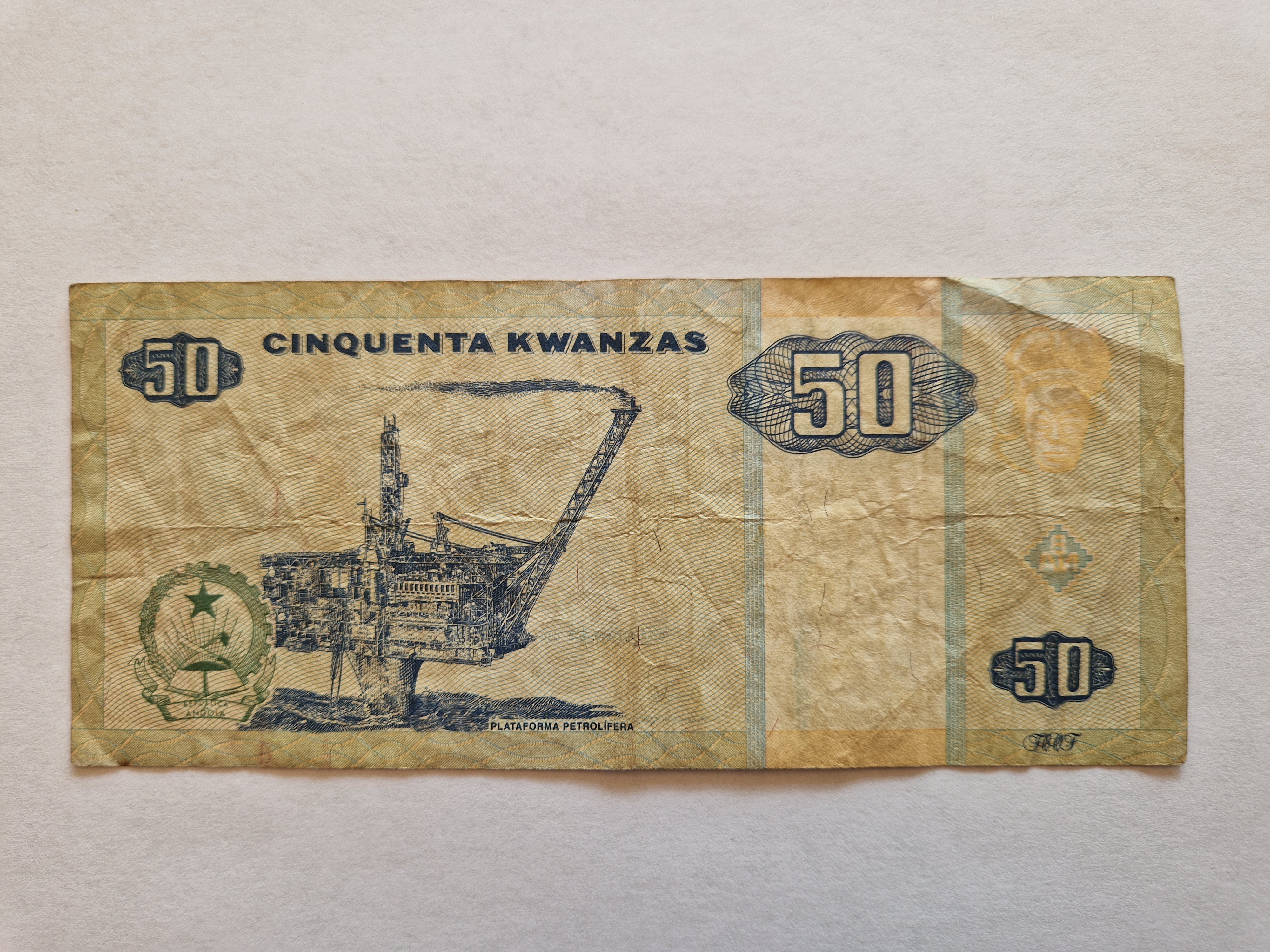 50 Kwanzas Angola 1999