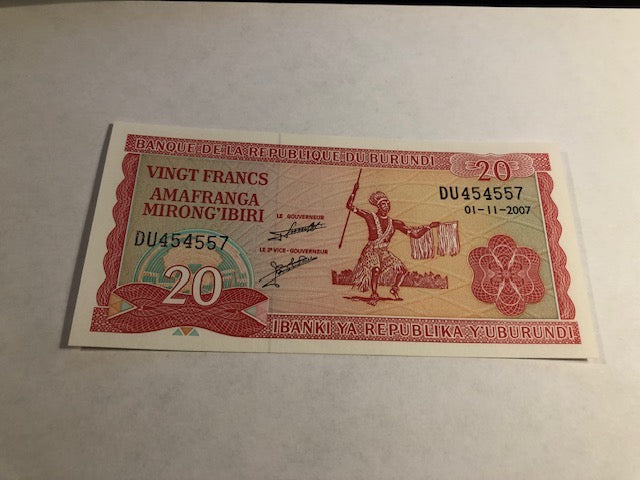 20 Francs Burundi