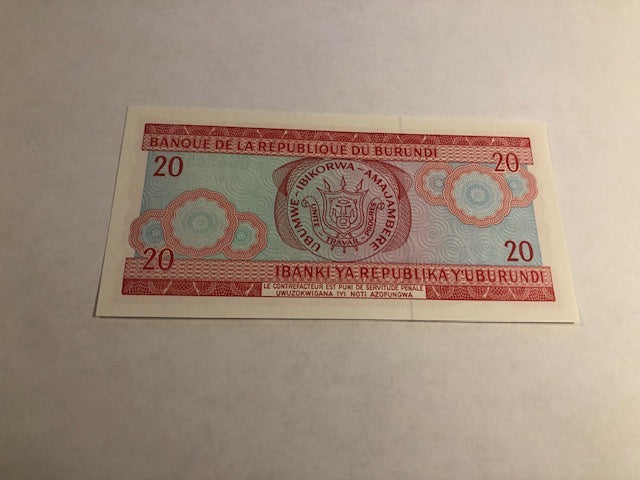 20 Francs Burundi