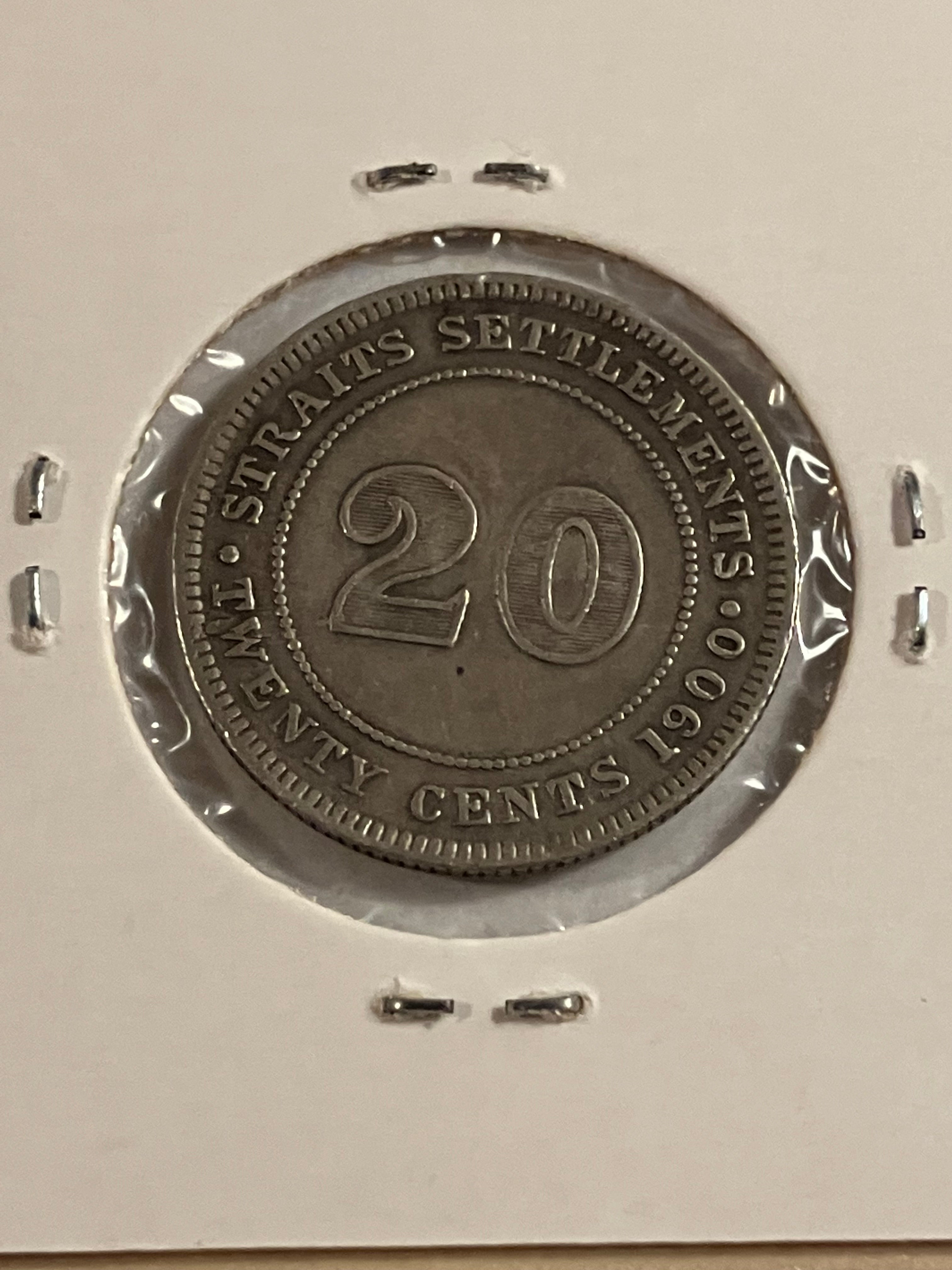 20 cent 1900 Straits Settlements