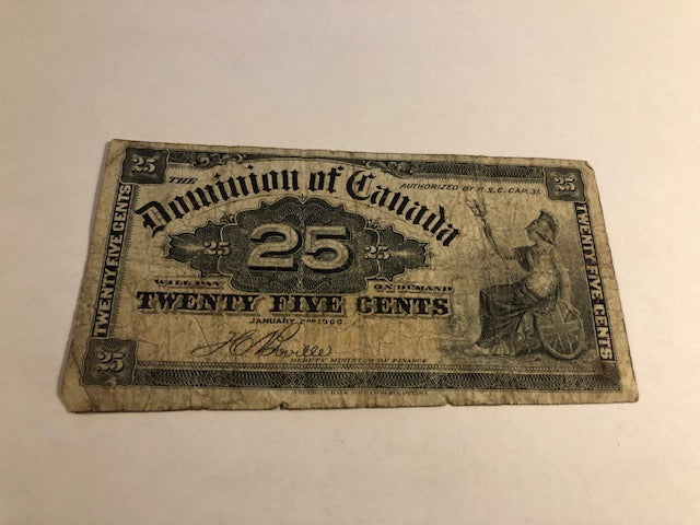 25 Cents Canada 1900