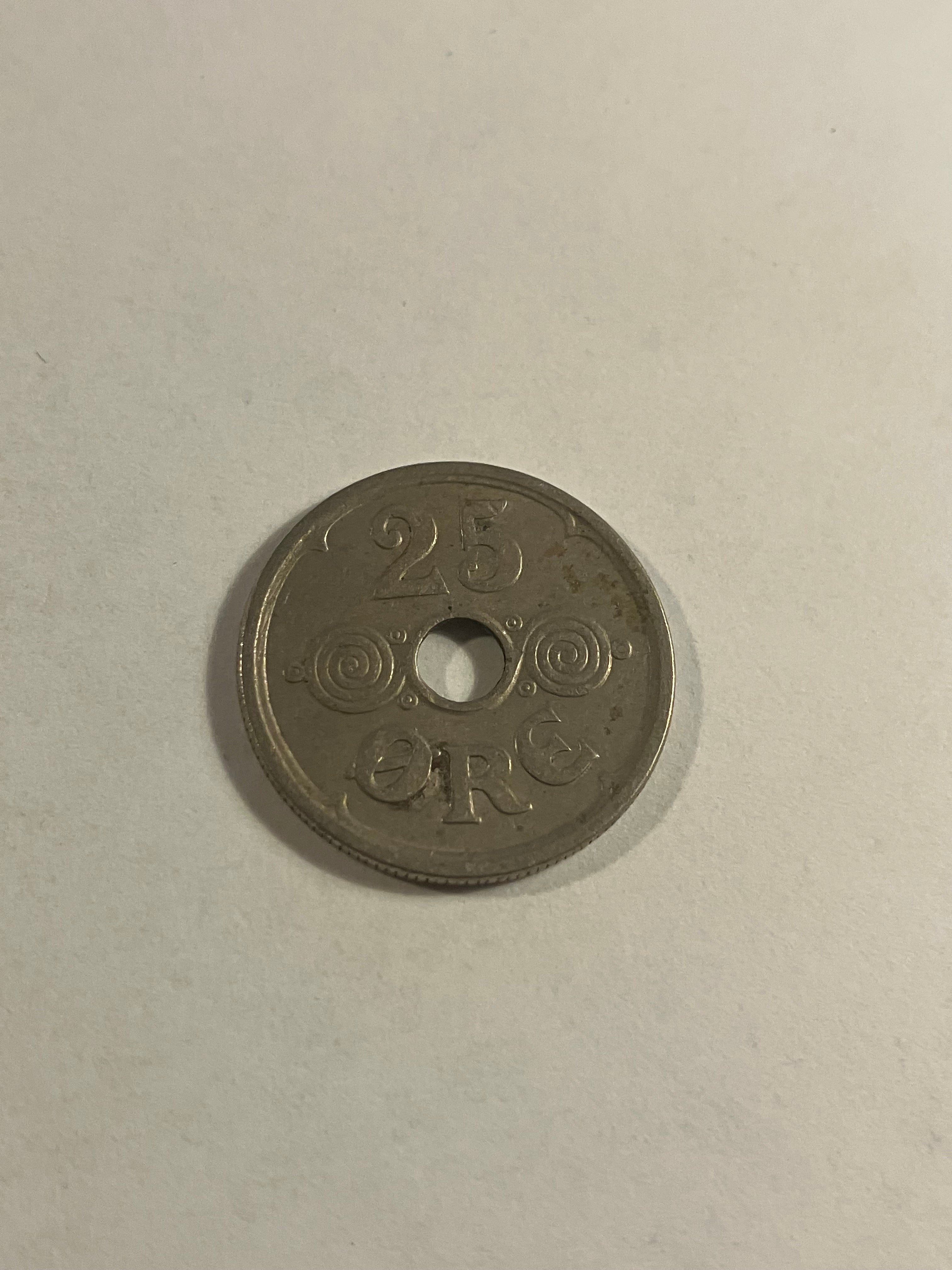 25 øre 1939 Danmark