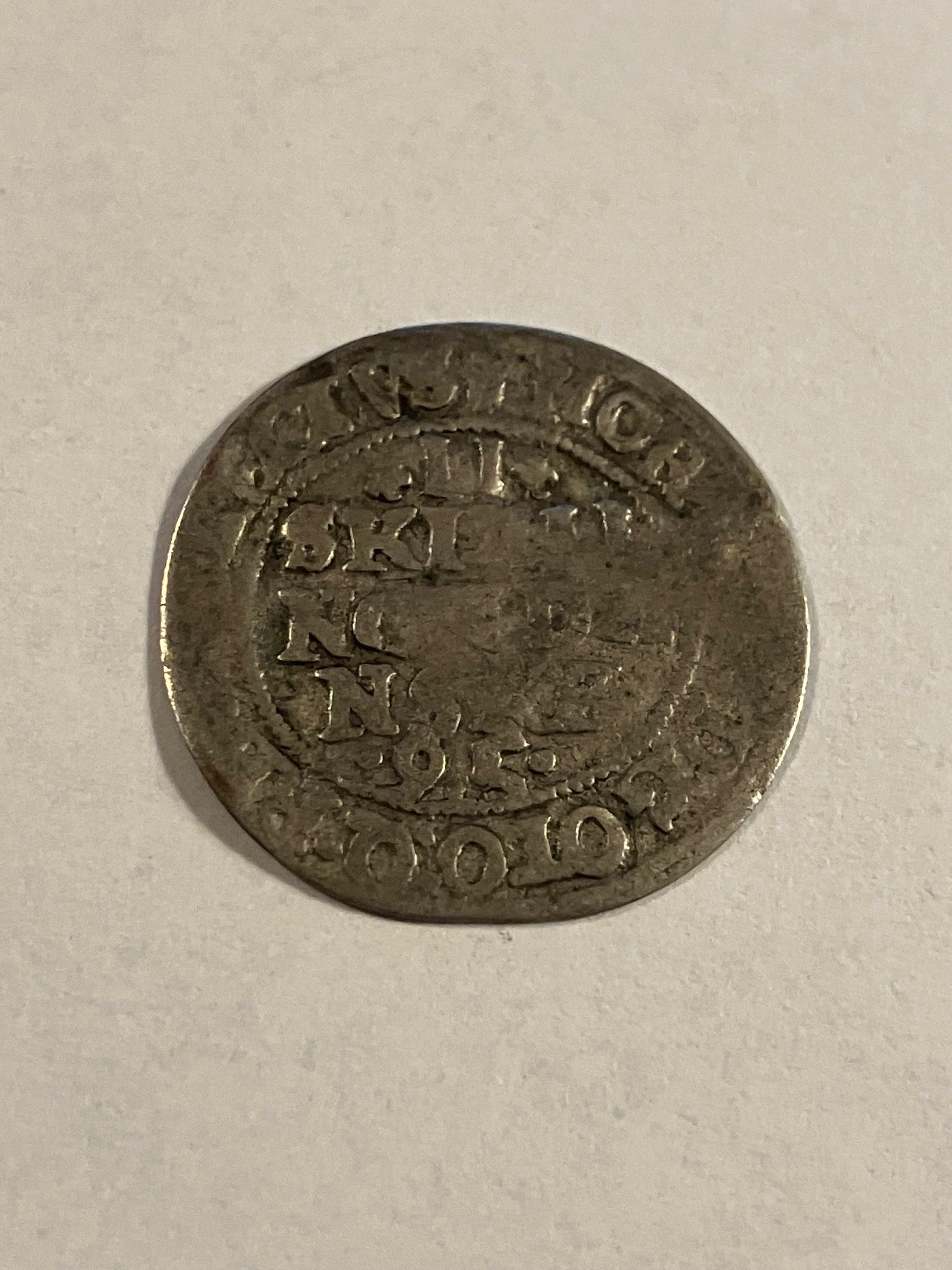 2 Skilling 1595 Danmark S.28 H67