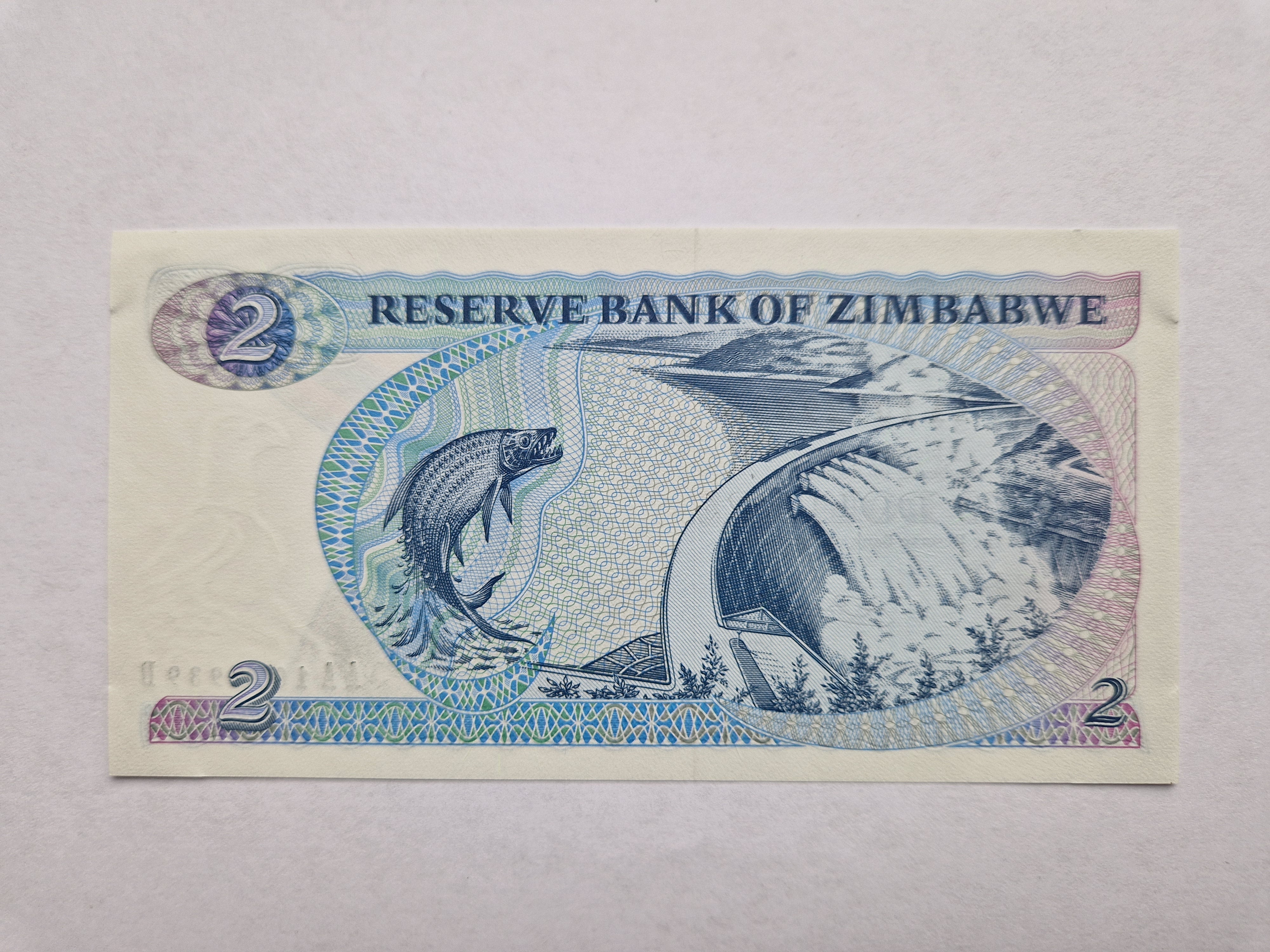 Two Dollars Zimbabwe 1980