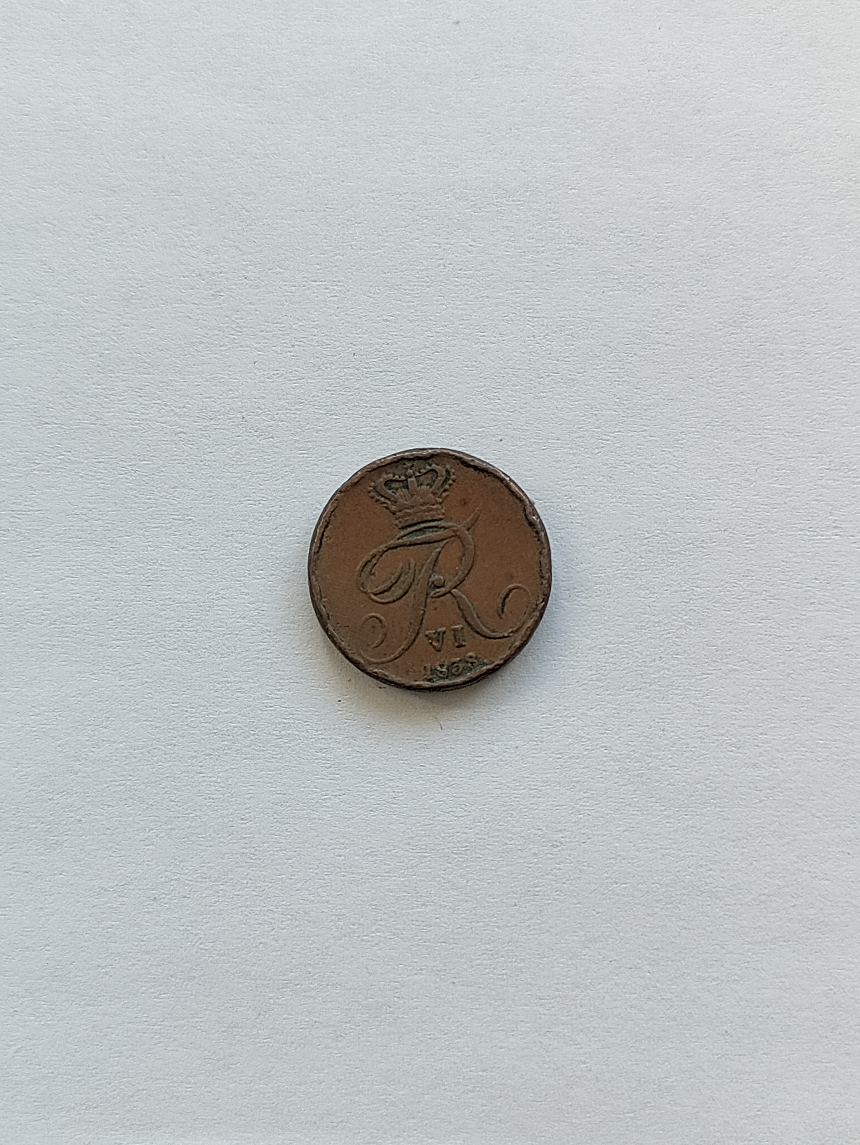 1/2 Rigsbankskilling 1838