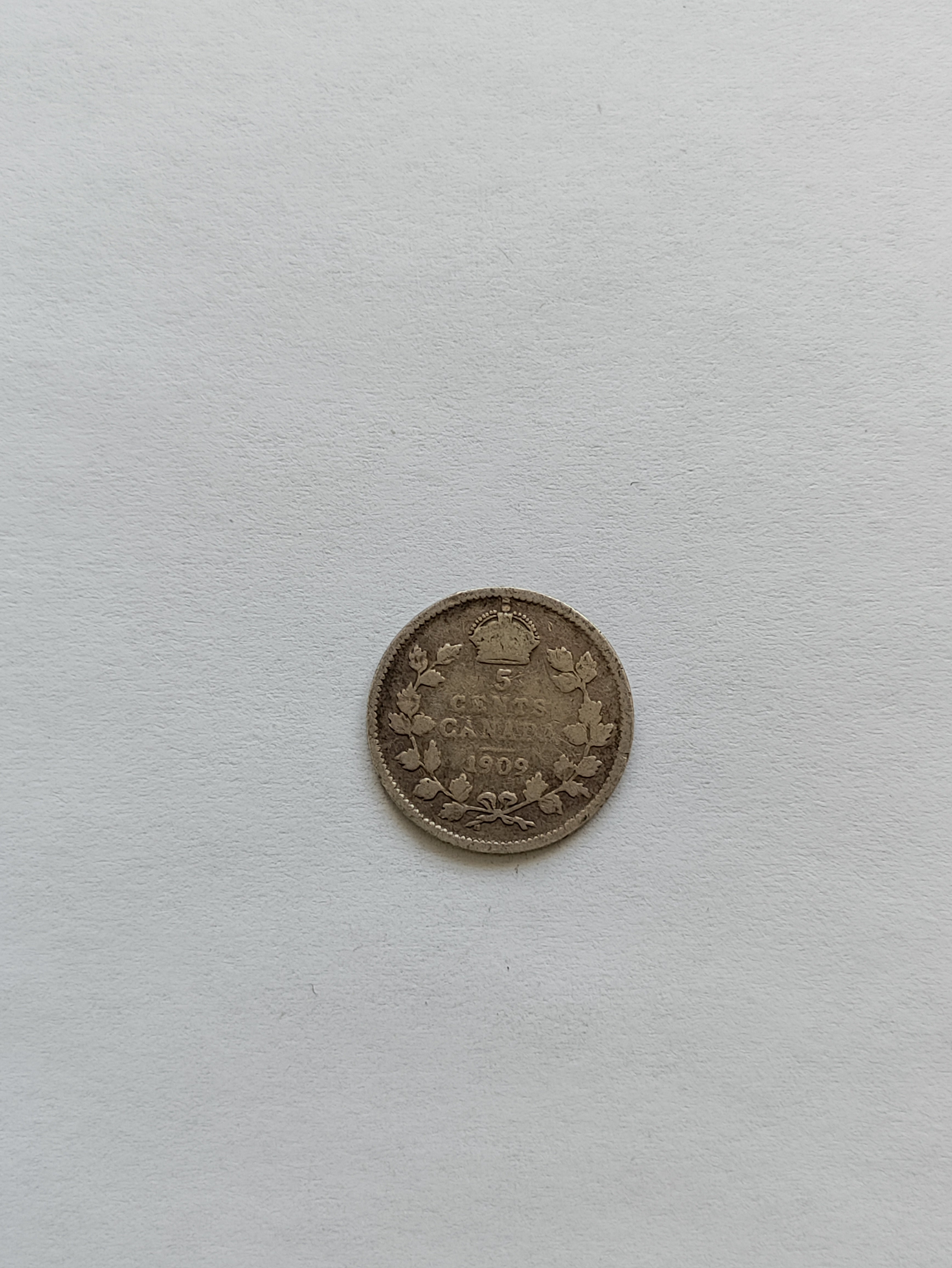 5 Cents Canada 1909