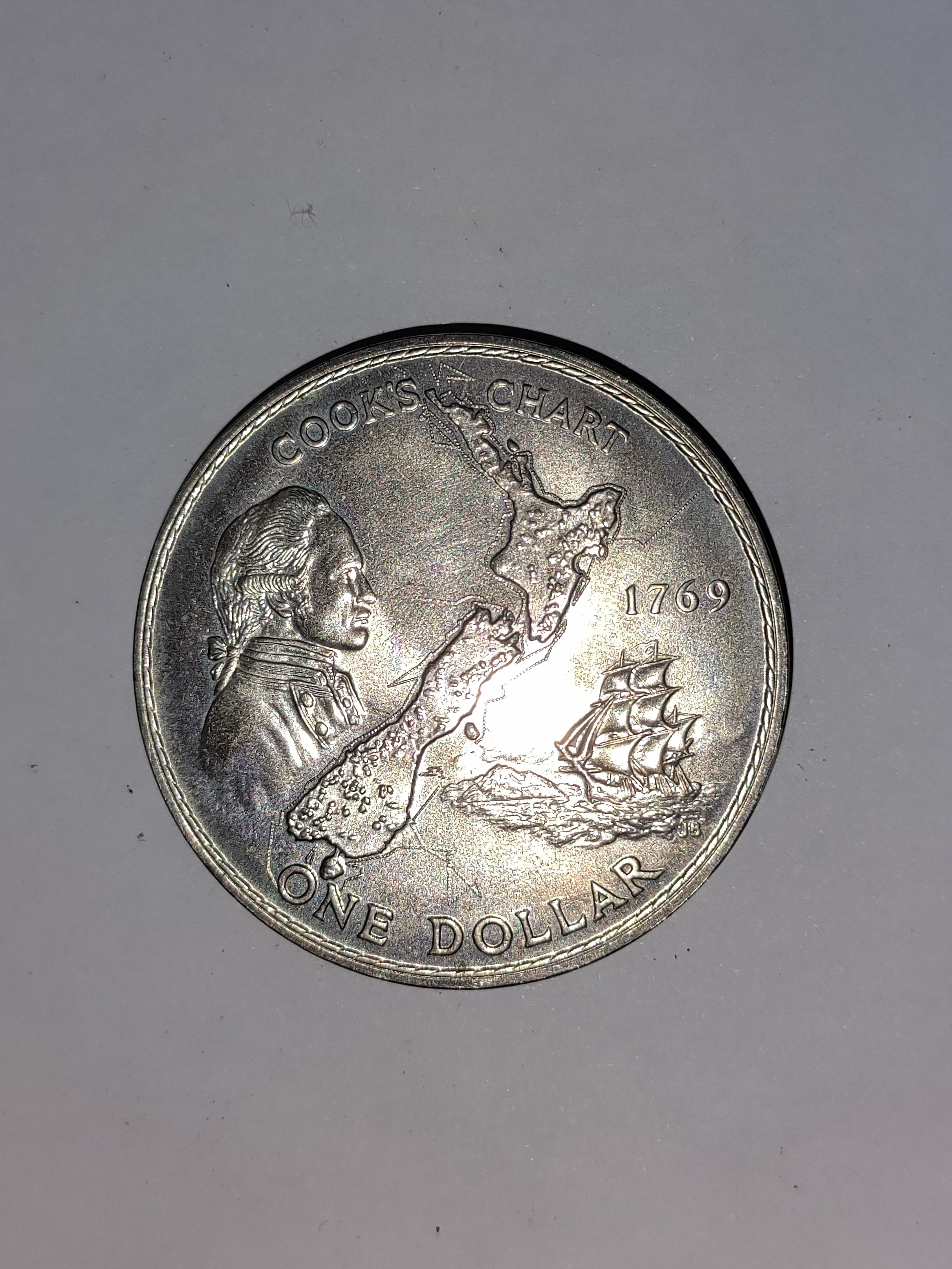 One Dollar New Zealand 1969