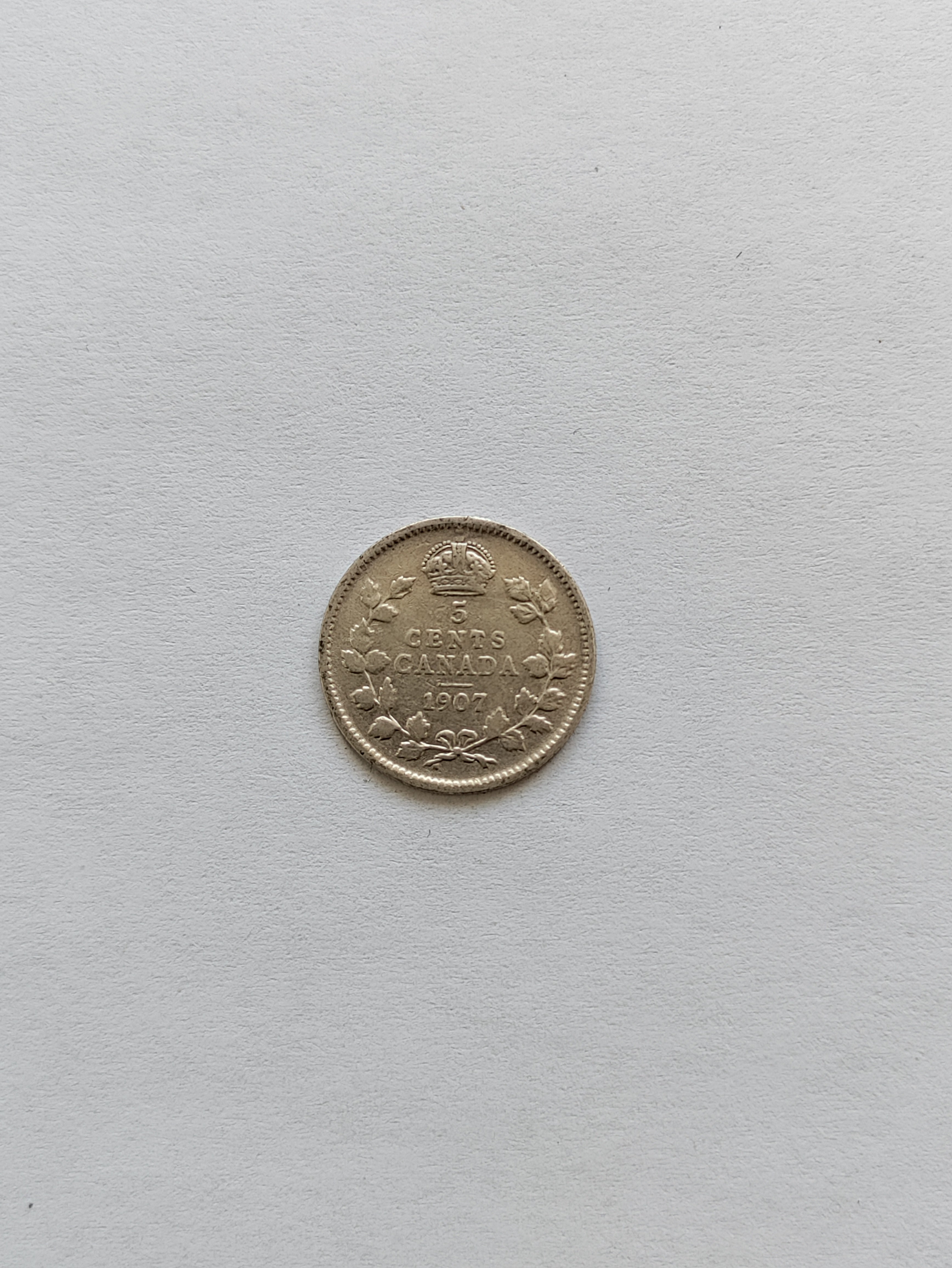 5 Cents Canada 1907