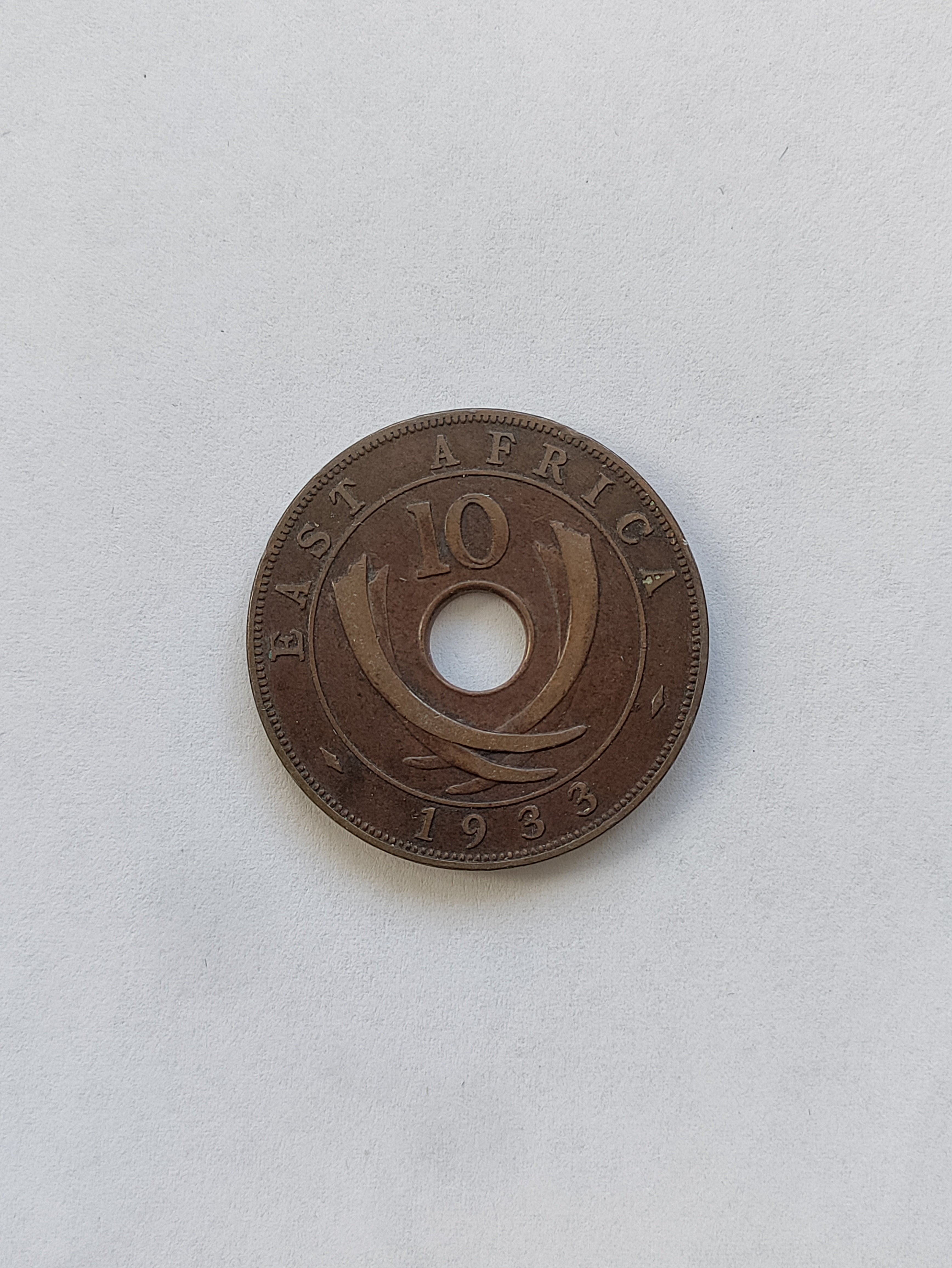 10 Cents East Africa 1933