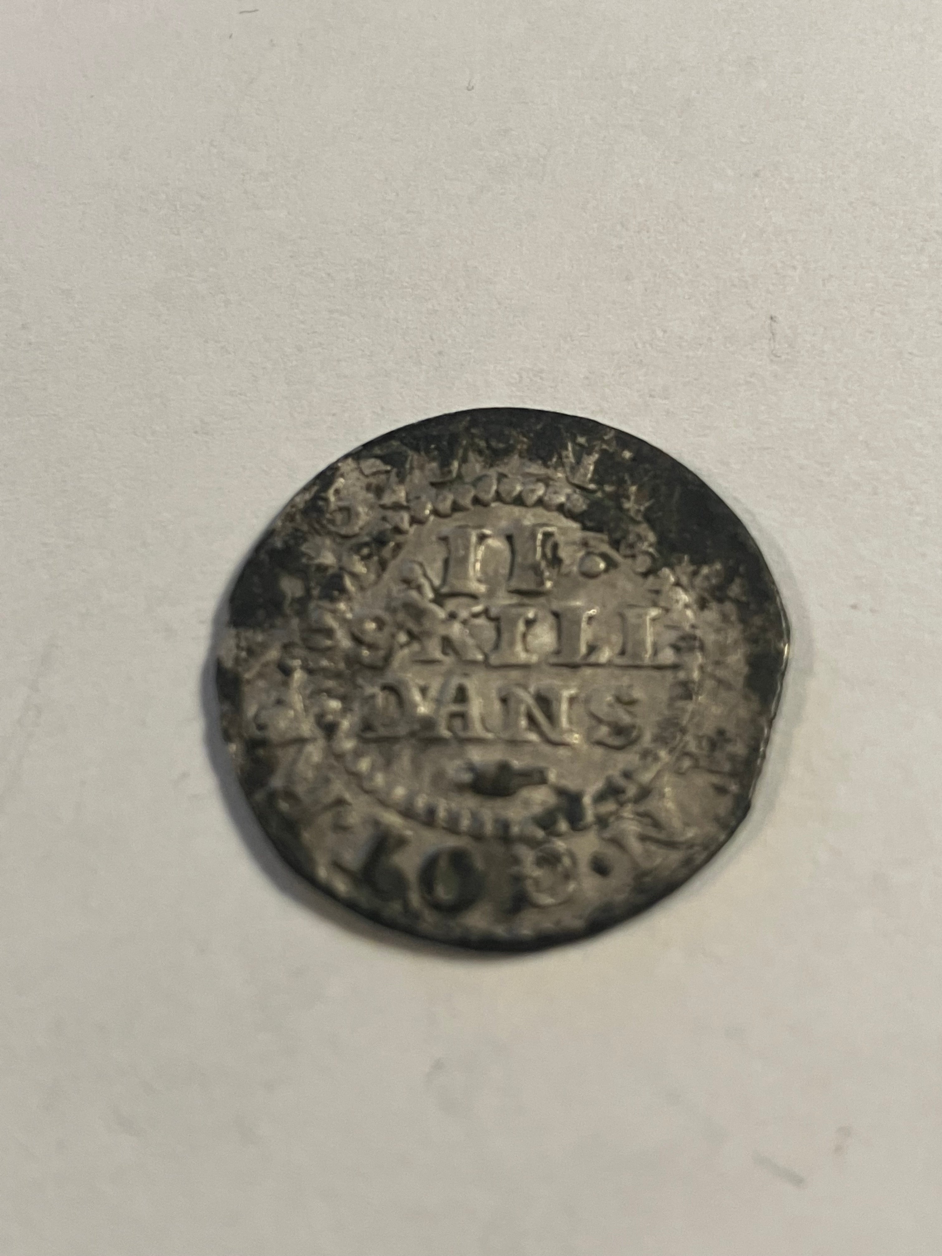 2 skilling 1677 Denmark
