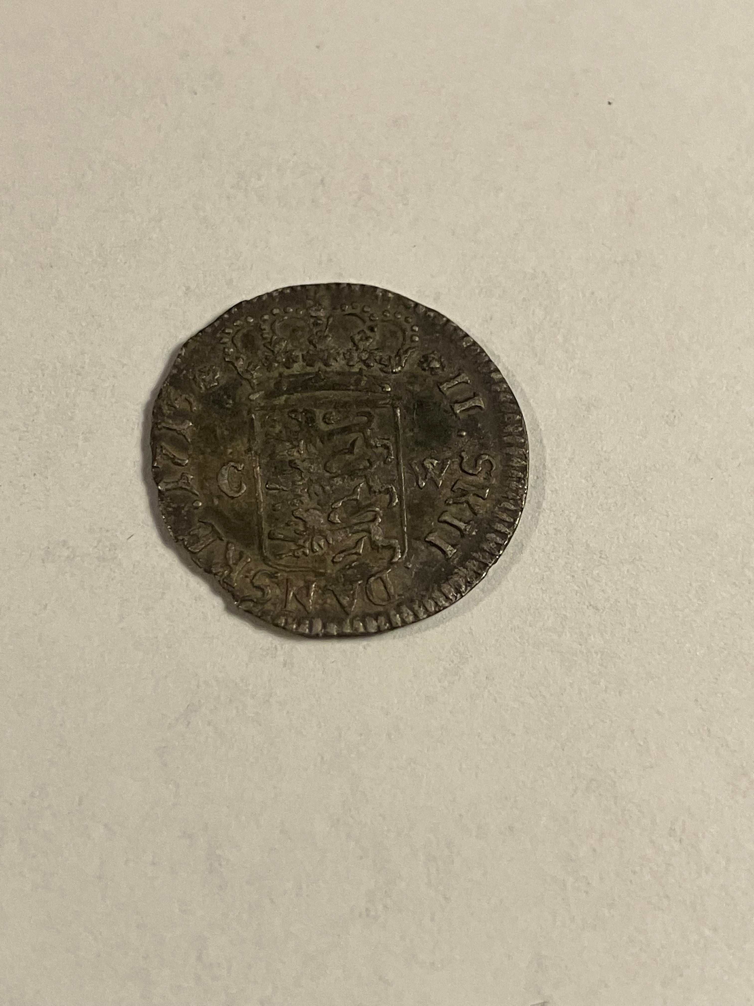 2 skilling 1715 Denmark