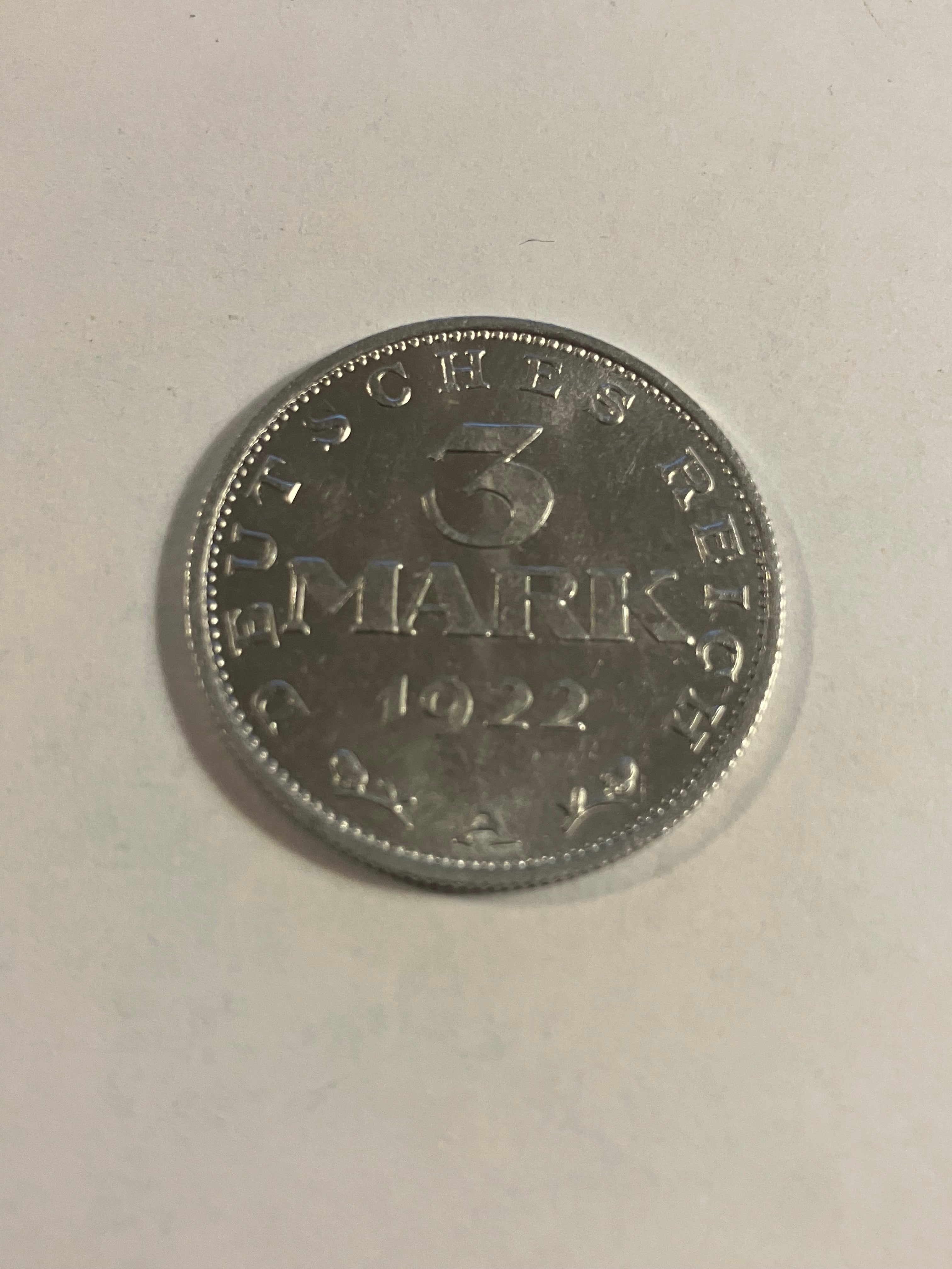 3 Mark 1922 A Germany