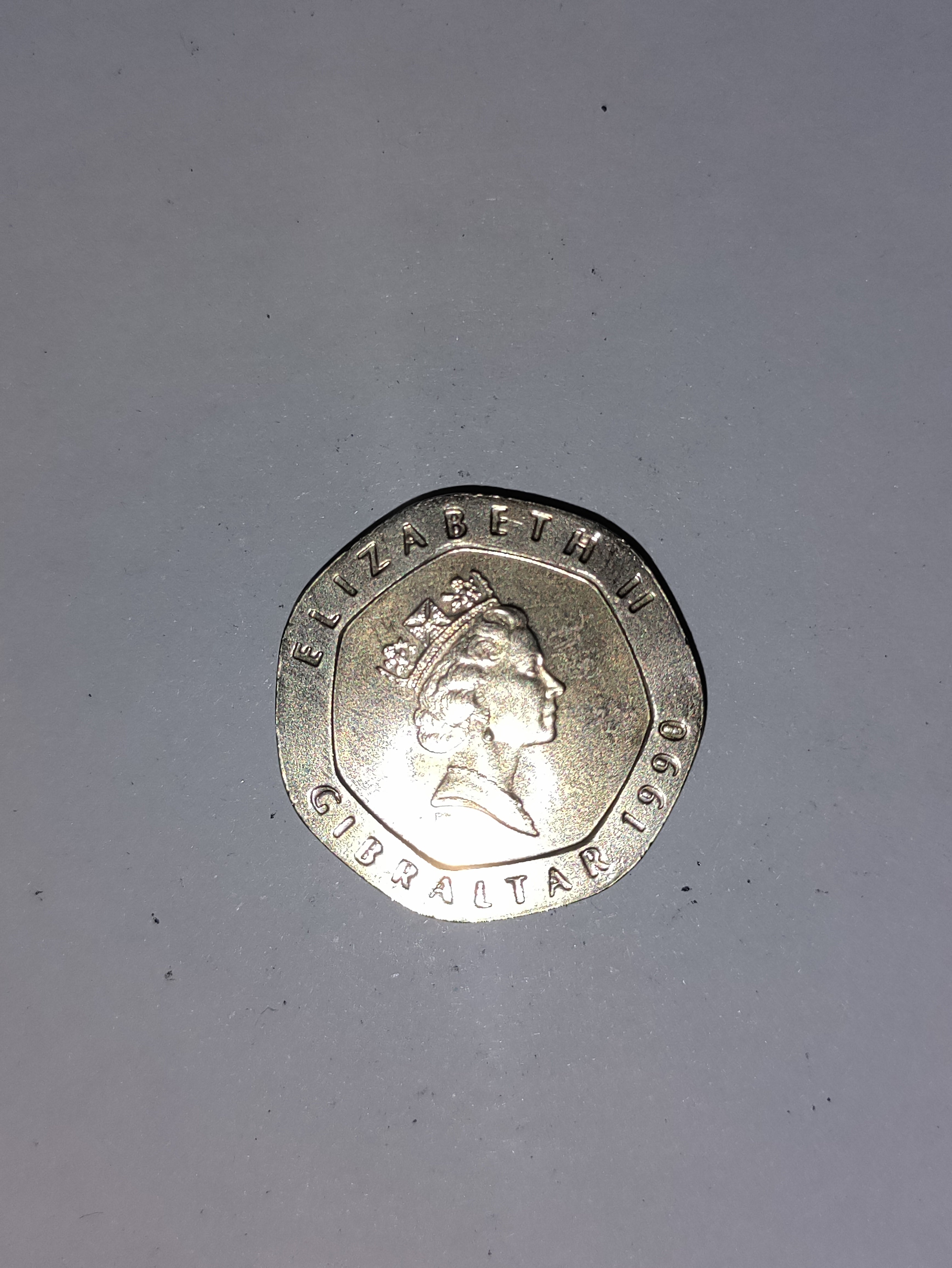 20 Pence Gibraltar 1990