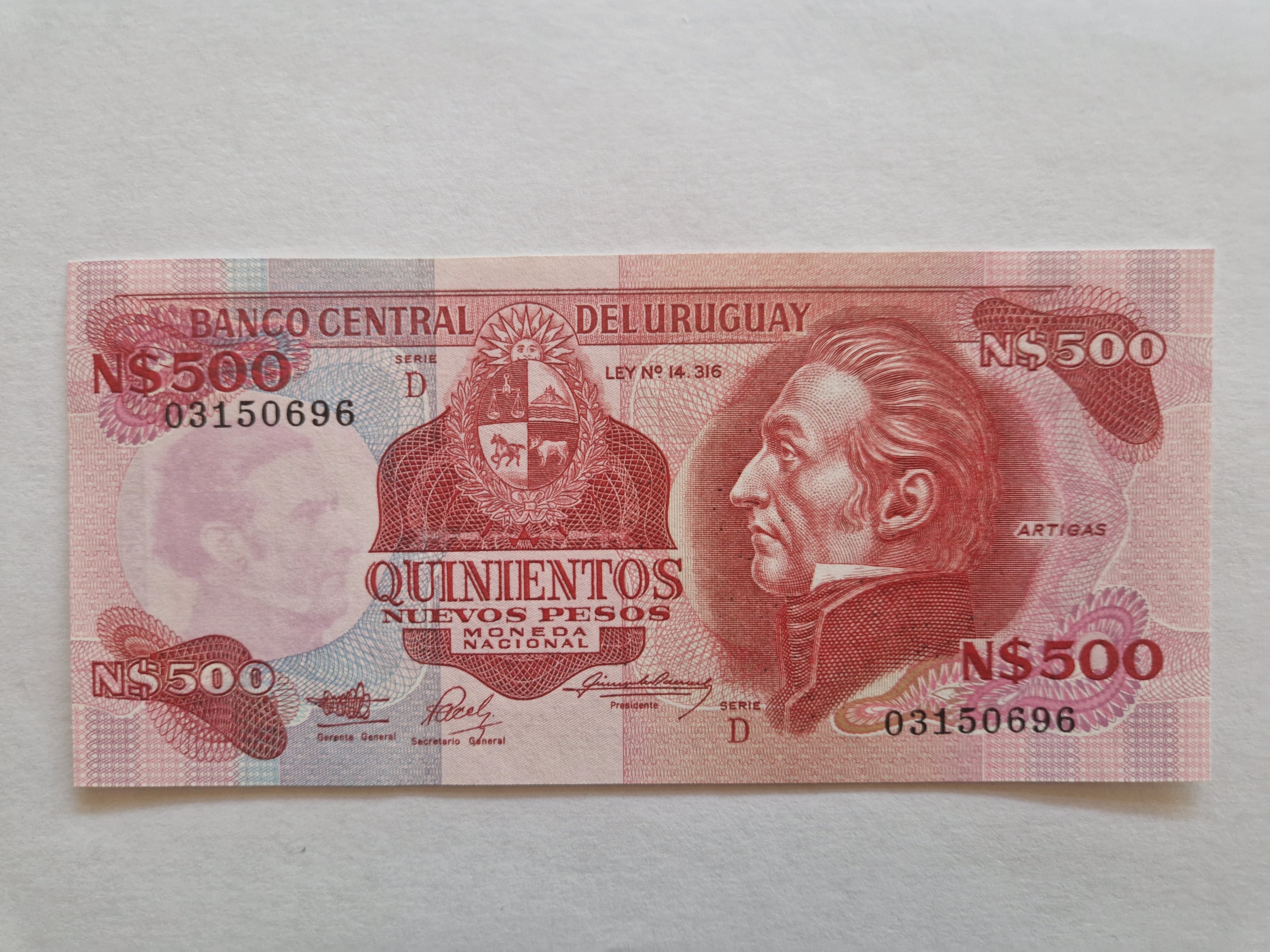 500 Pesos Uruguay