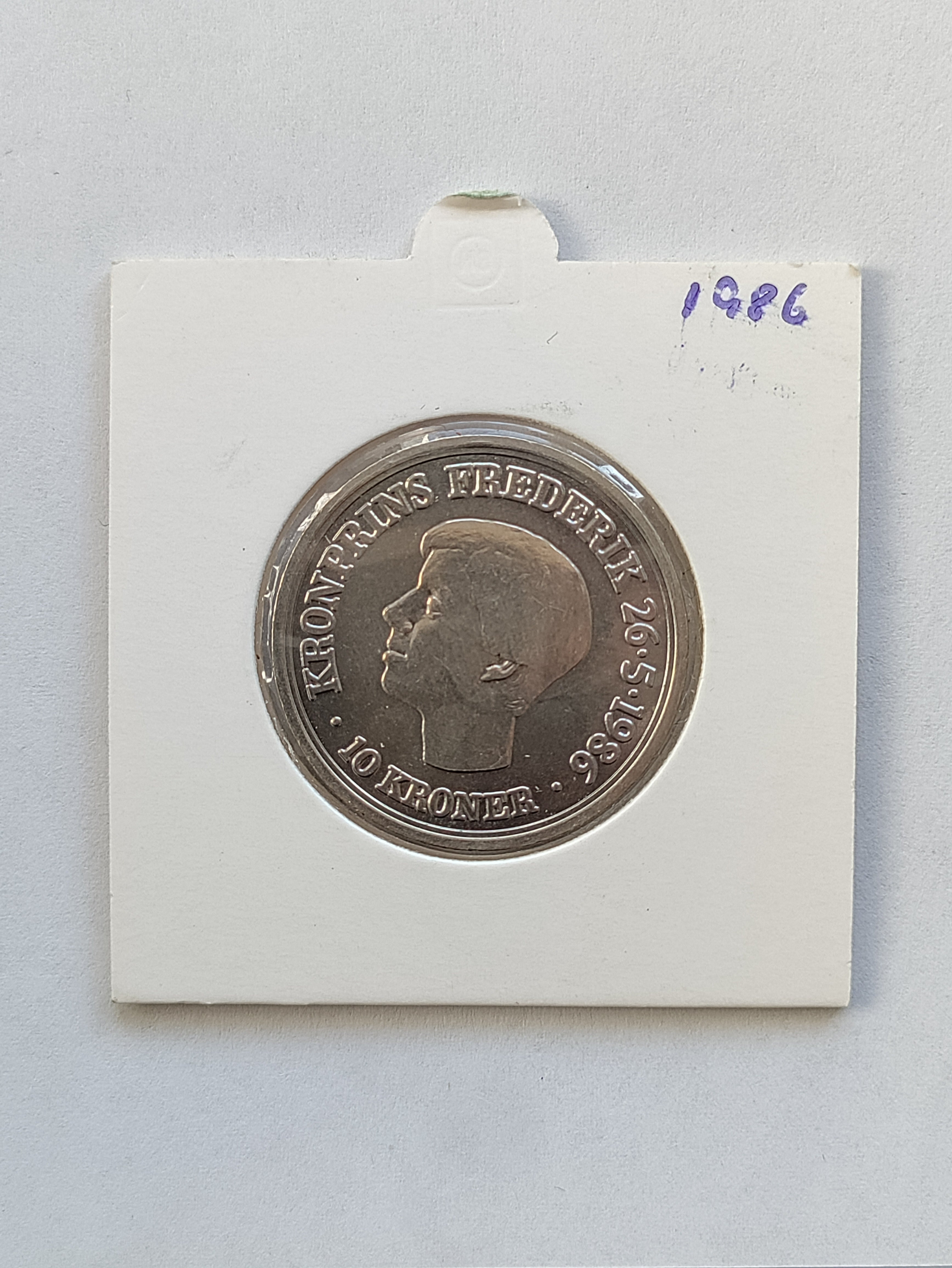 10 Kroner 1986 Kronprins Frederik - Kobbernikkel