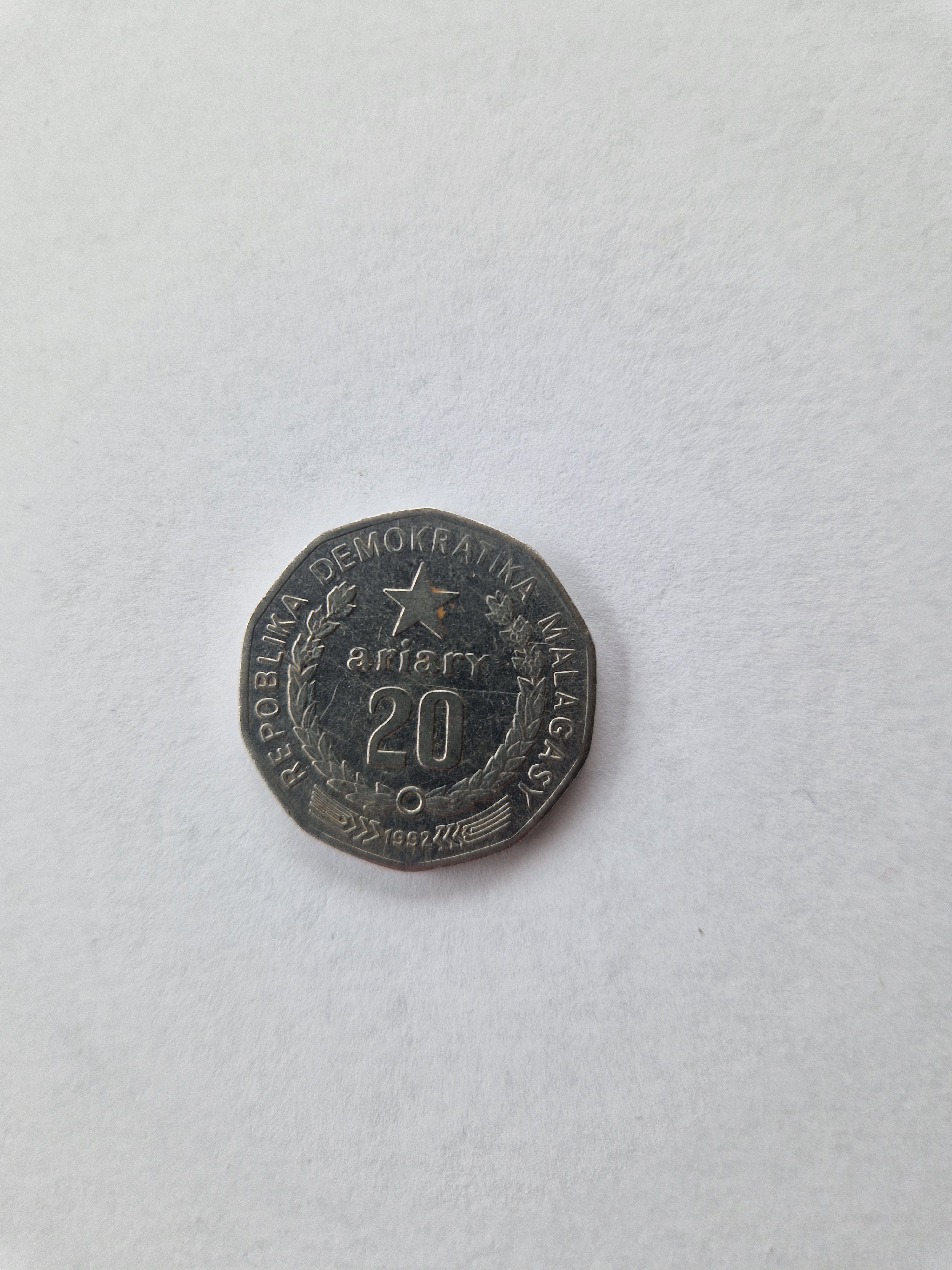 20 Ariary 1992 Madagascar