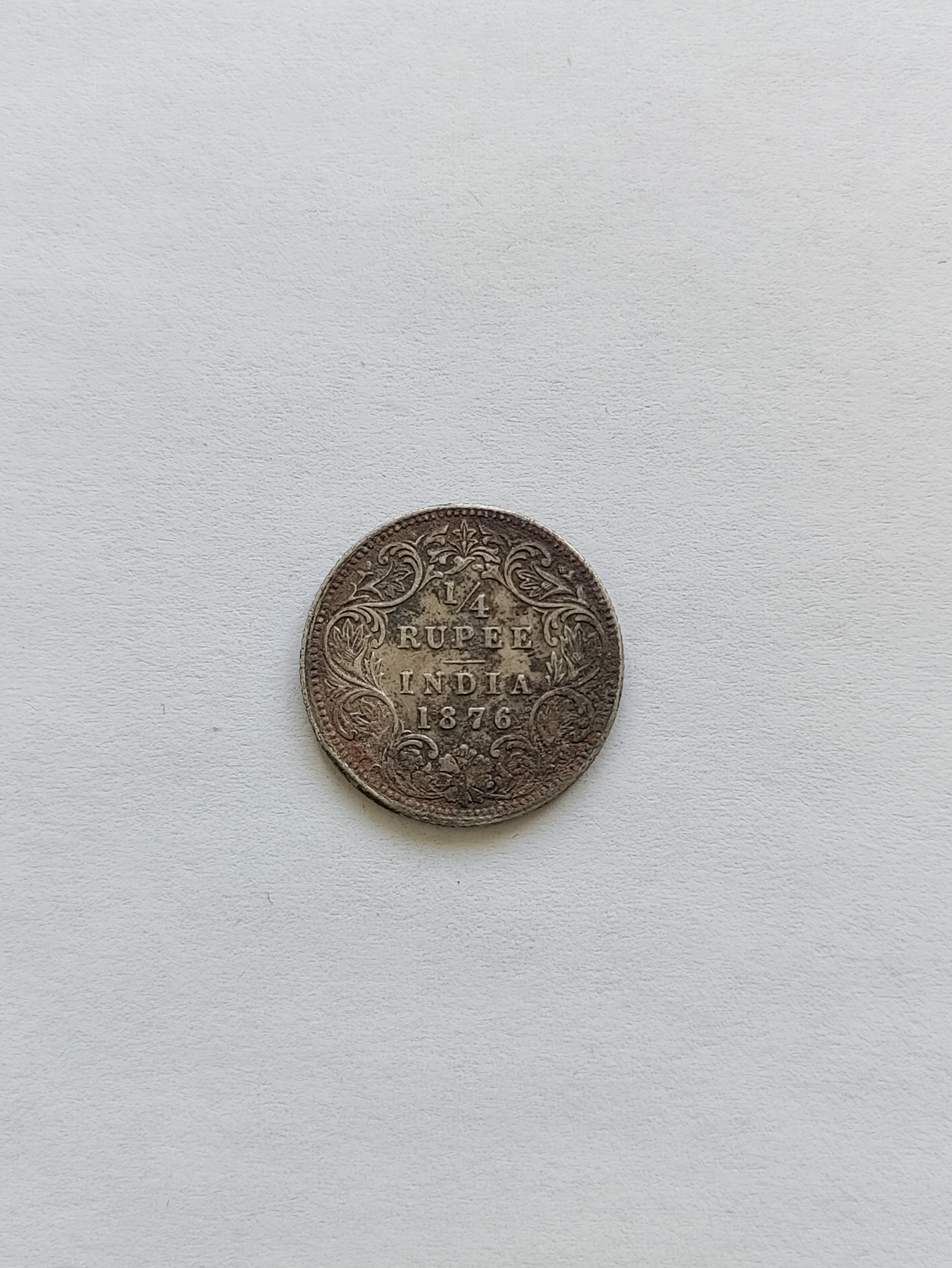 1/4 Rupee India 1876