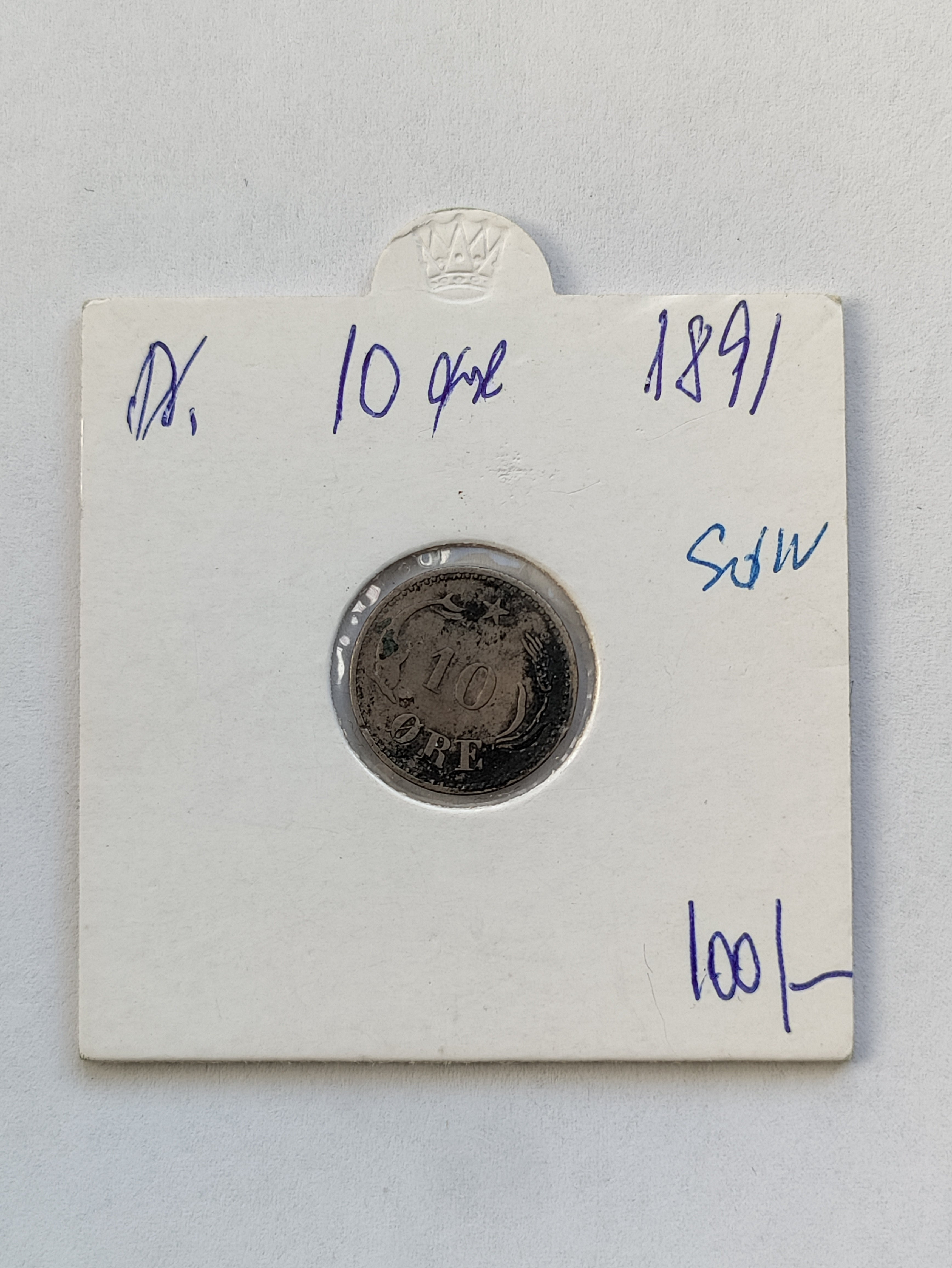 10 øre 1891 - Dårlig stand