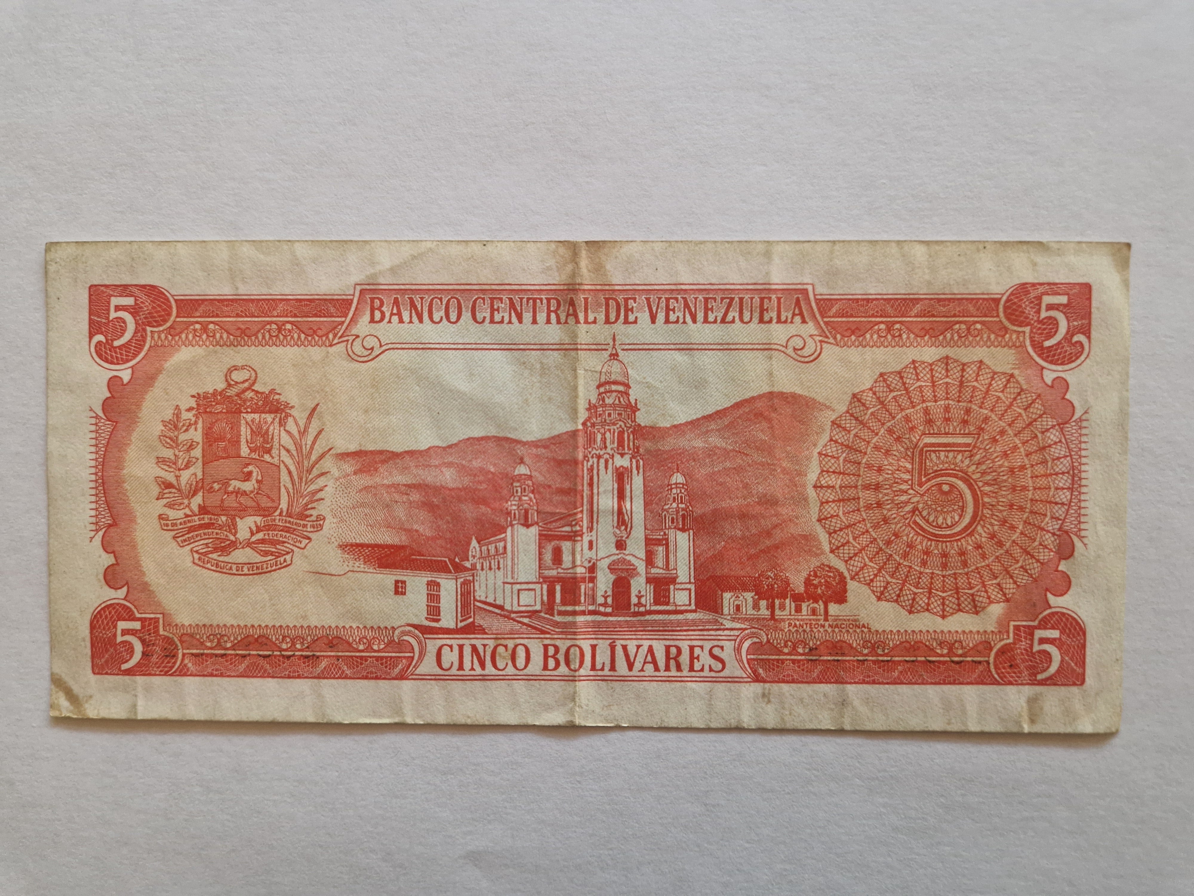 5 Bolivares 1989 Venezuela