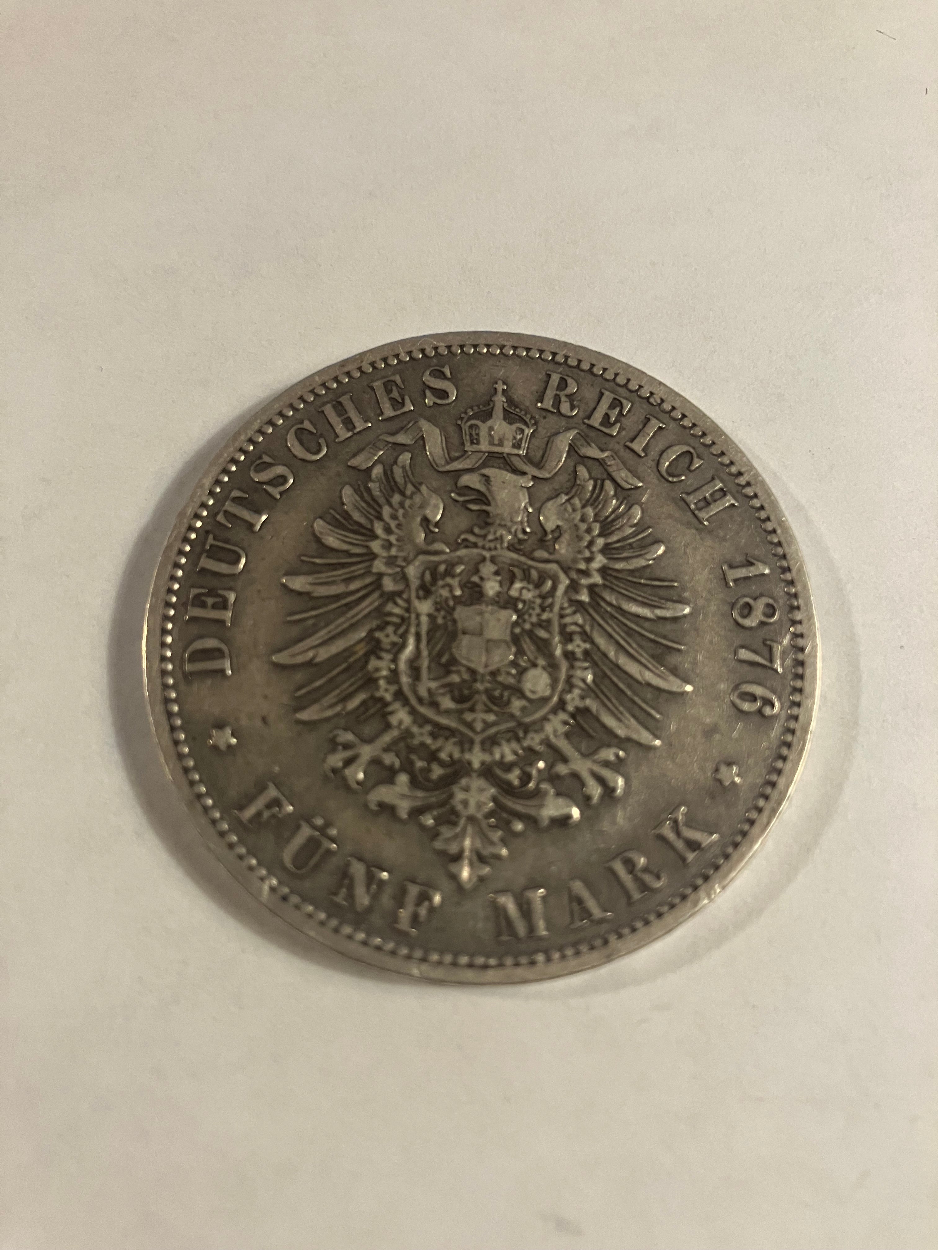 5 Mark 1876 B Germany