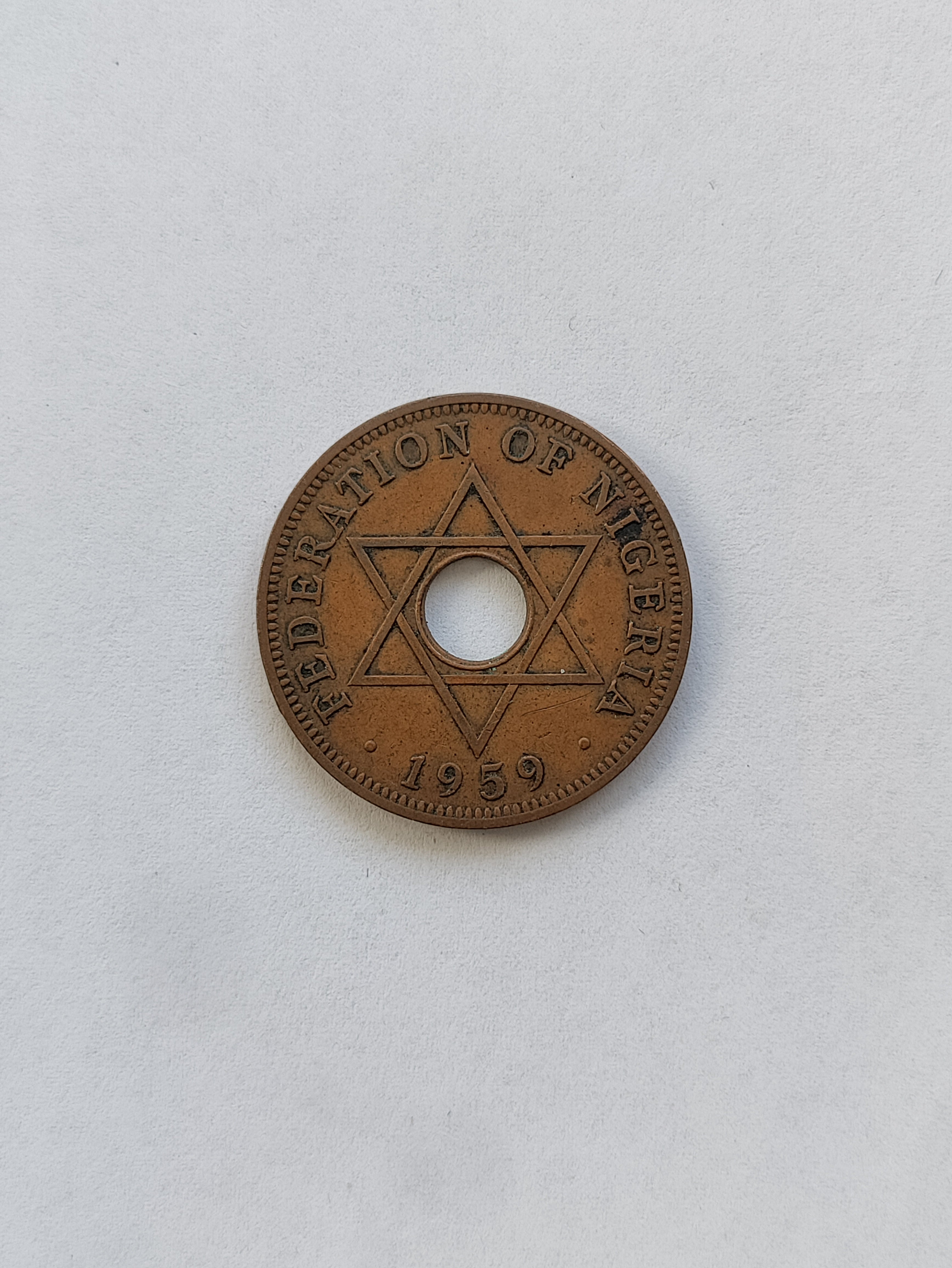 One Penny Nigeria 1959